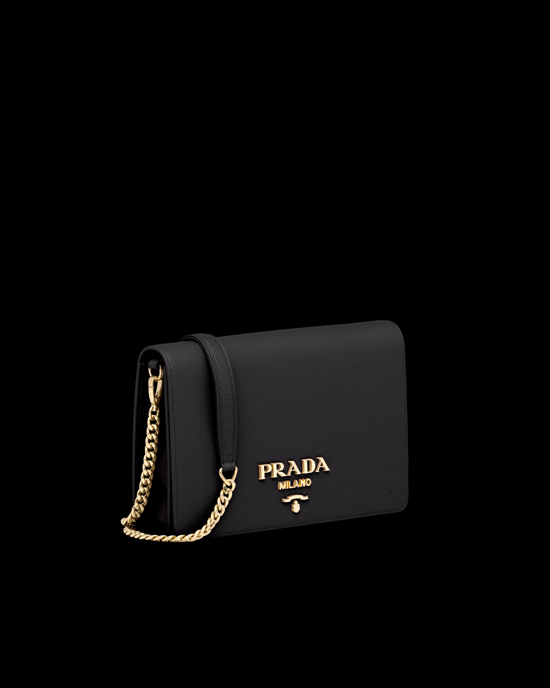 Prada Saffiano Leather Mini Bag Black Flash Sale