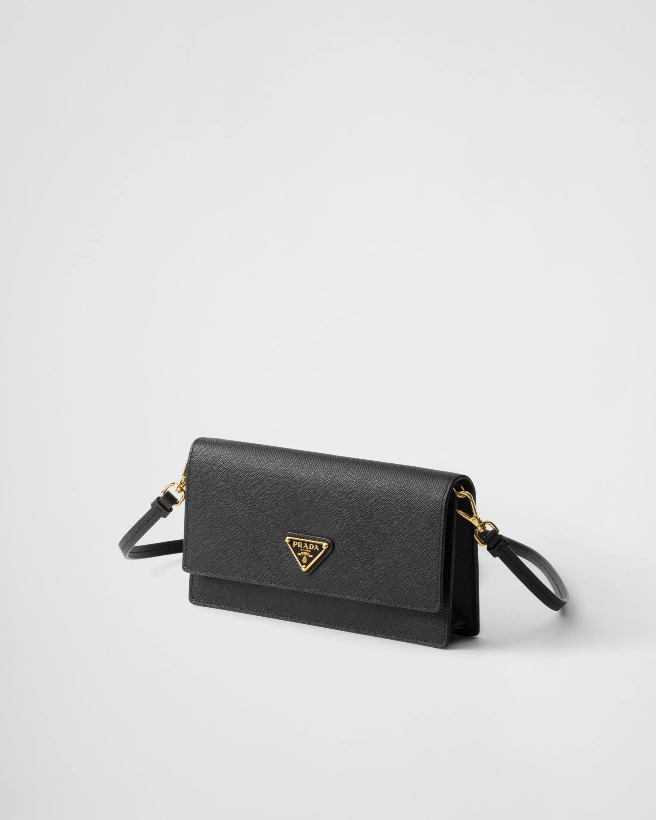 Prada Saffiano leather mini-bag Black Sale