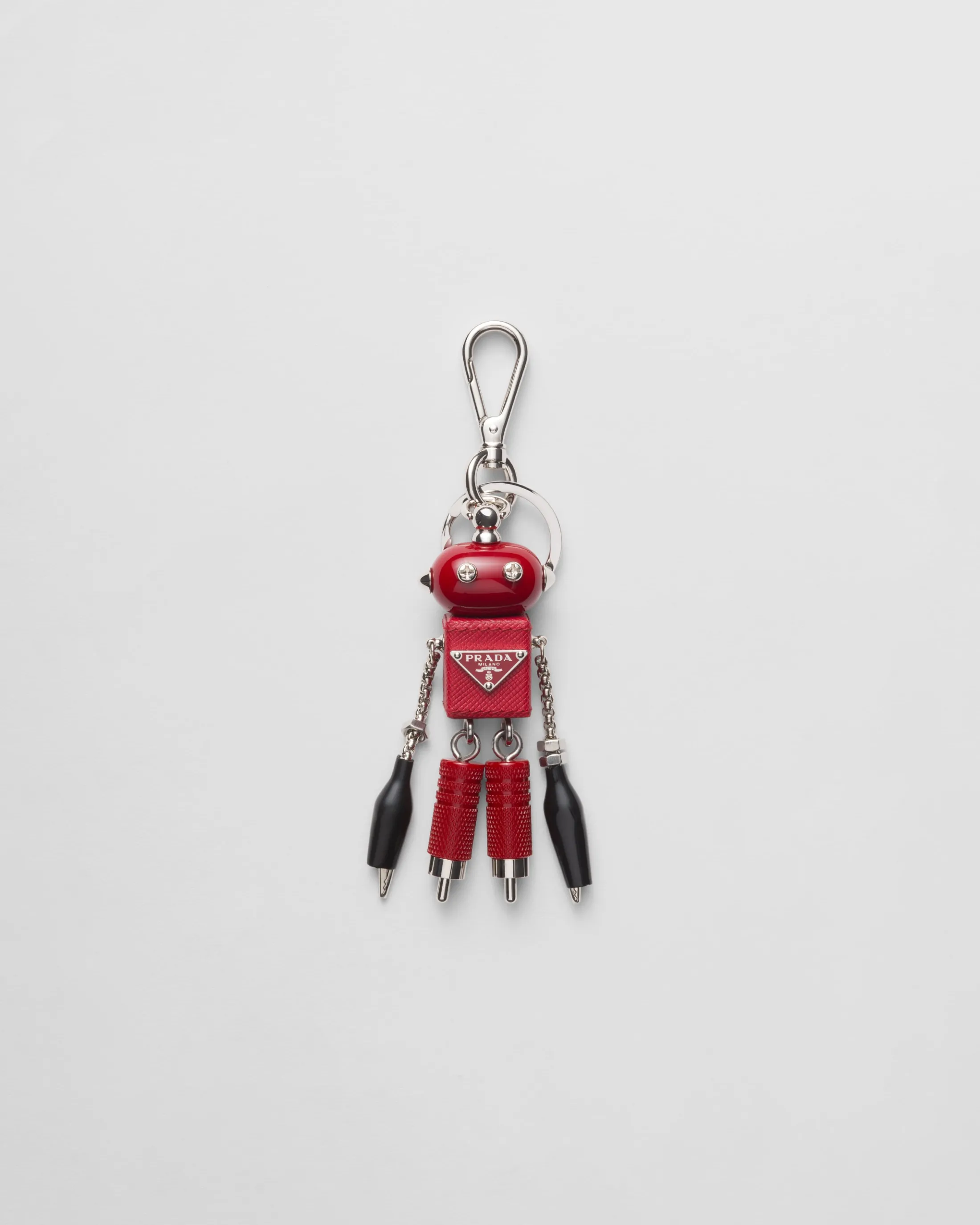 Prada Saffiano leather Robot bag charm Fieryred Shop