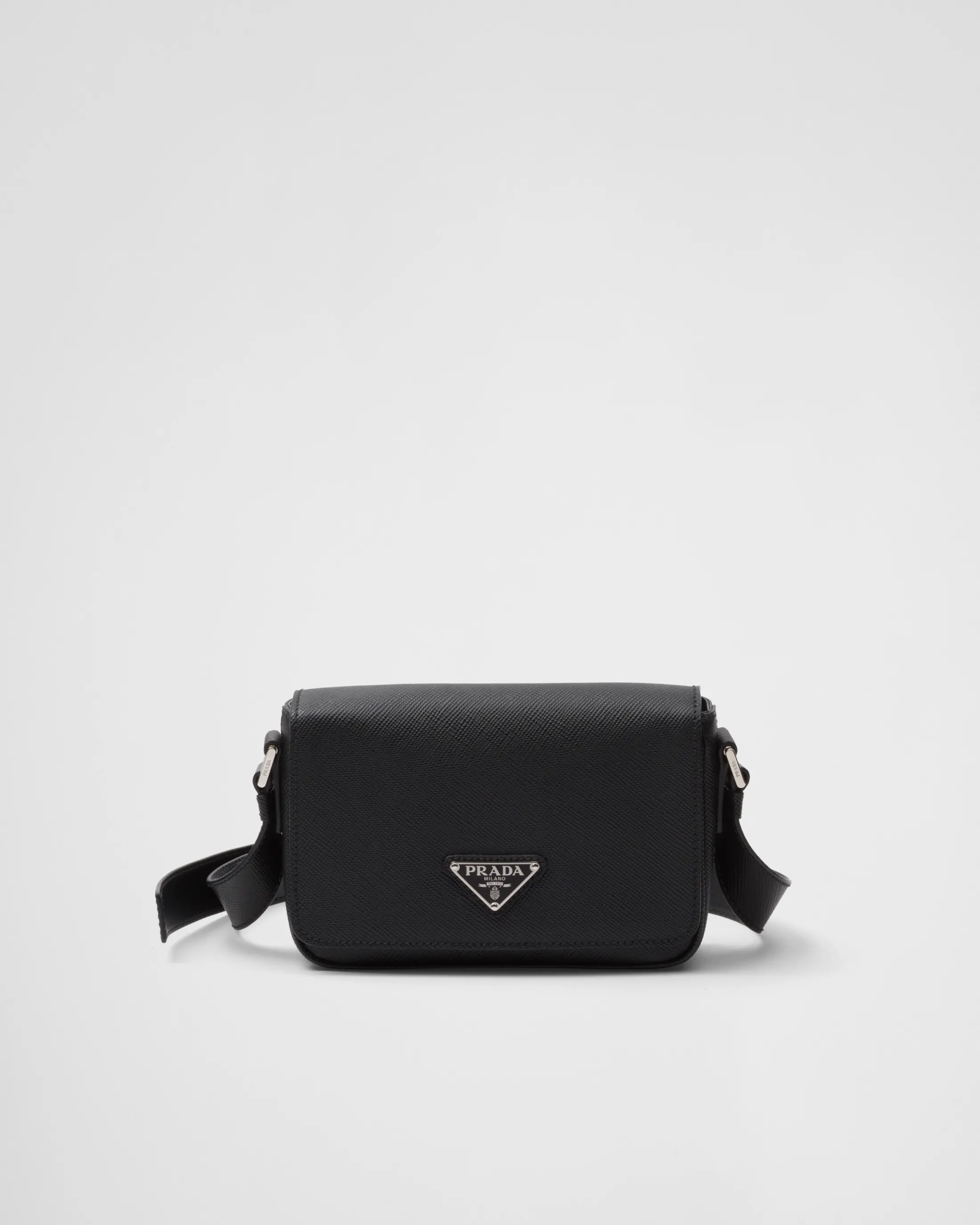 Prada Saffiano leather shoulder bag Black Shop