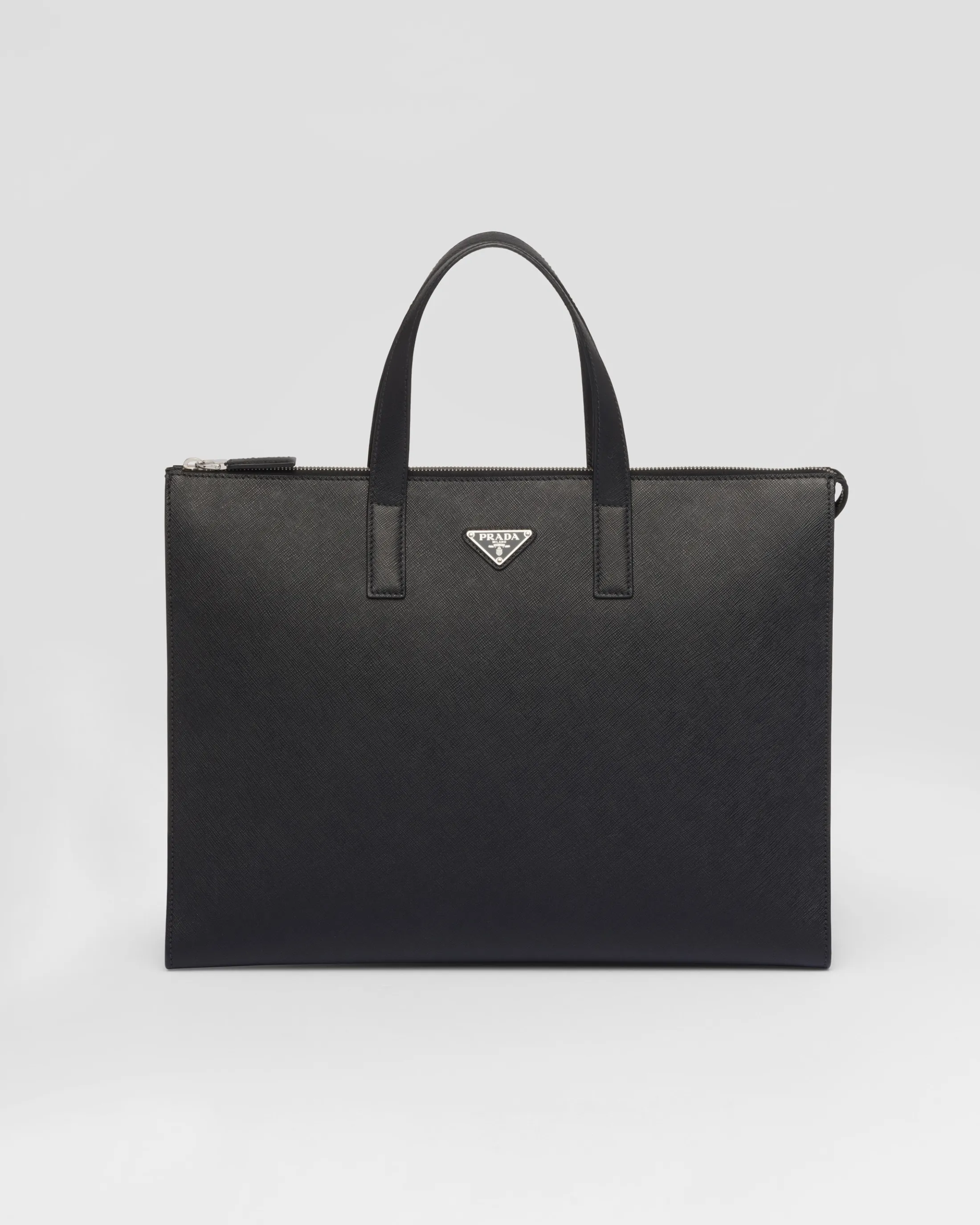 Prada Saffiano leather tote Black Store