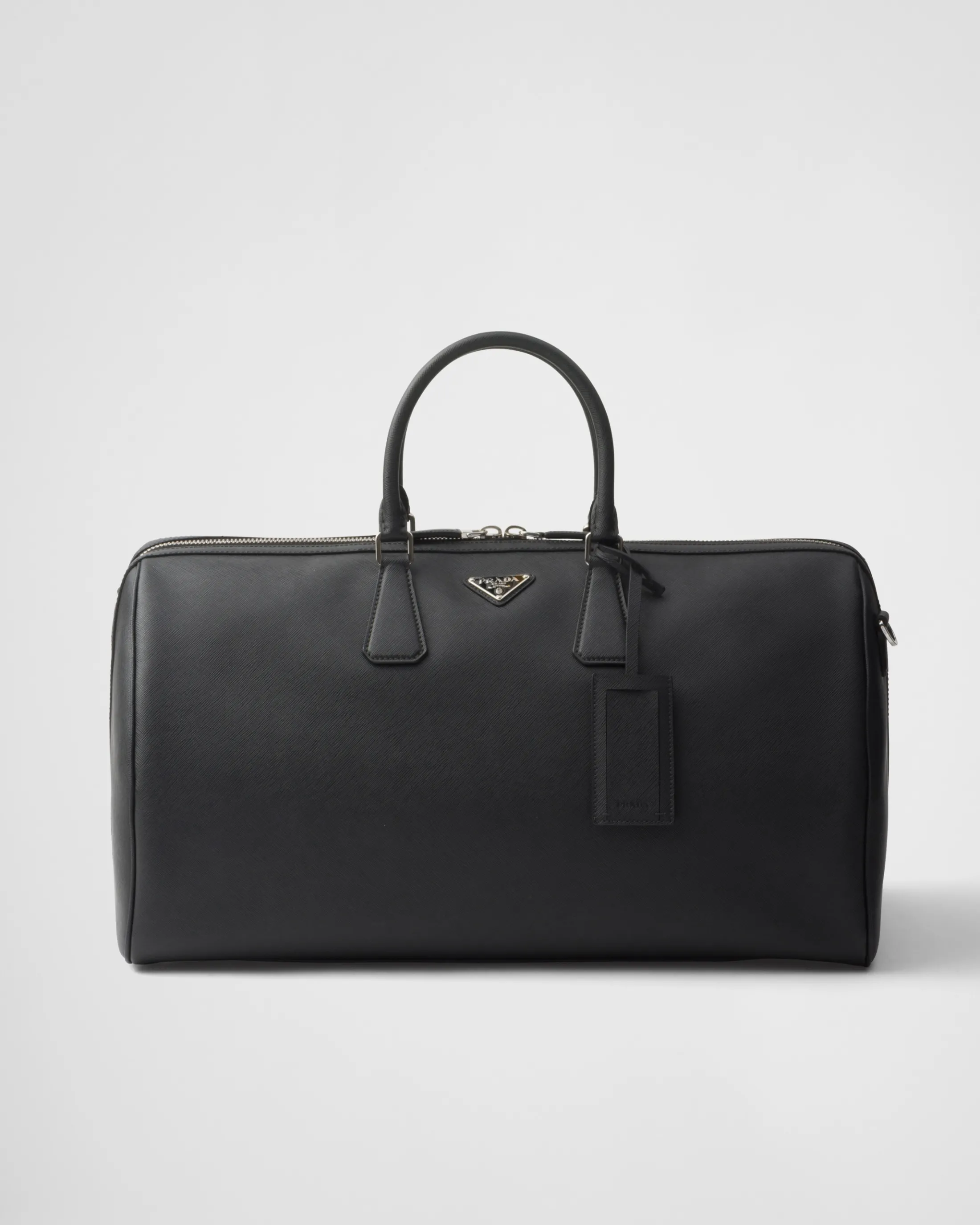 Prada Saffiano Leather Travel Bag Black Outlet