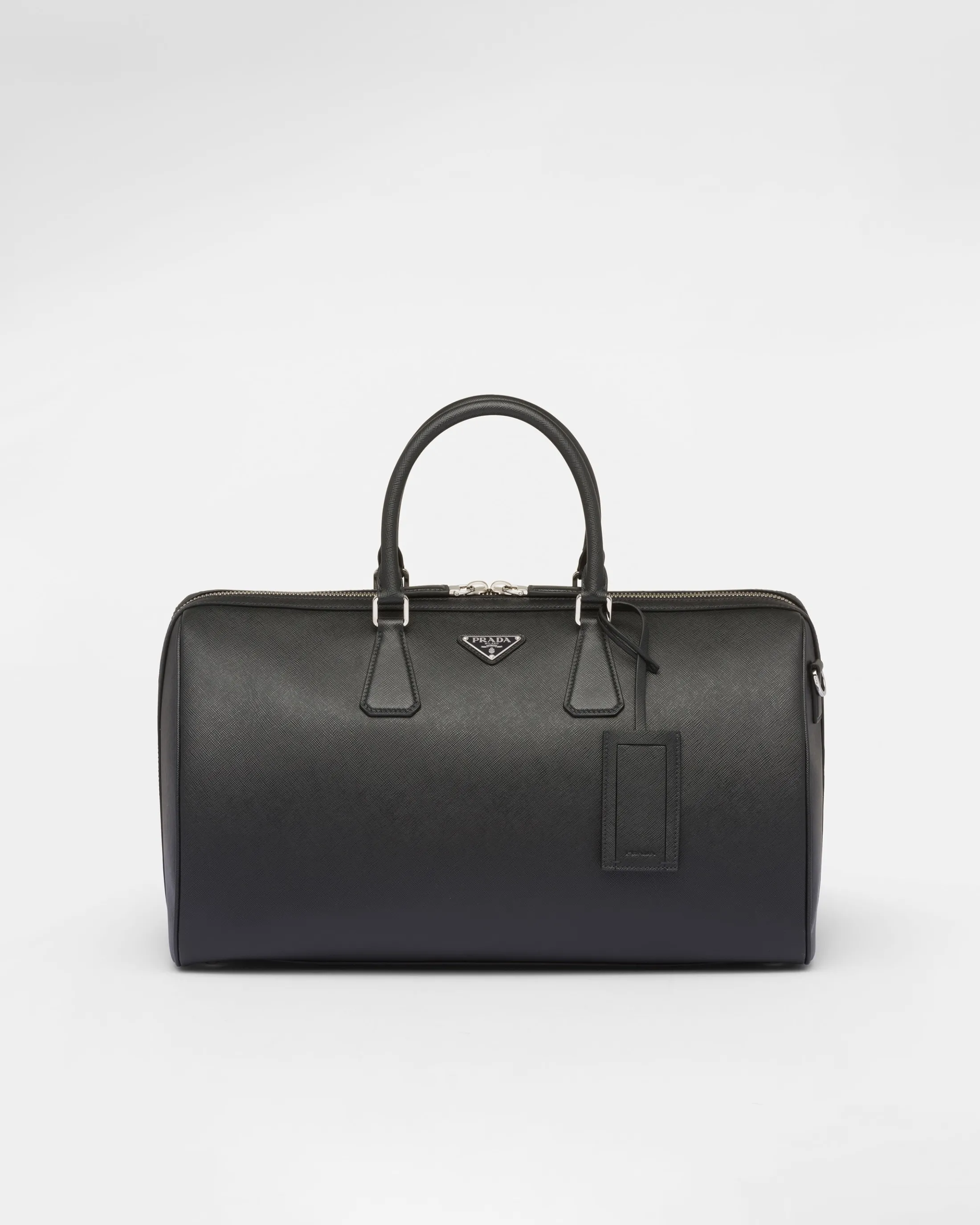 Prada Saffiano leather travel bag Black Best