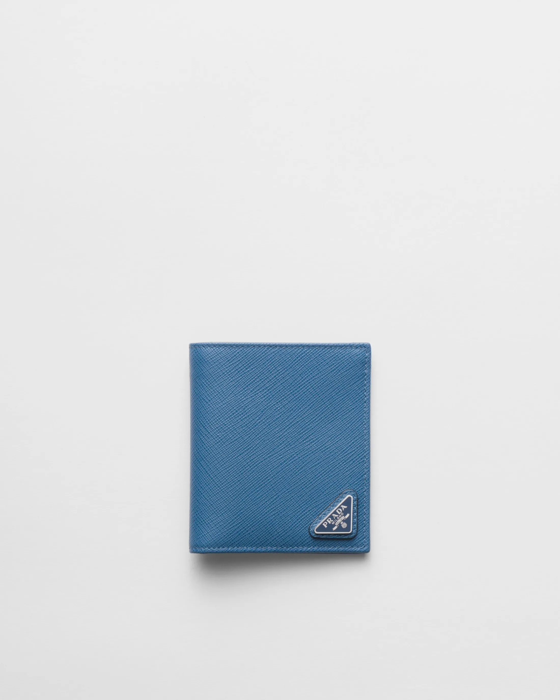 Prada Saffiano leather wallet Aviatorblue Shop