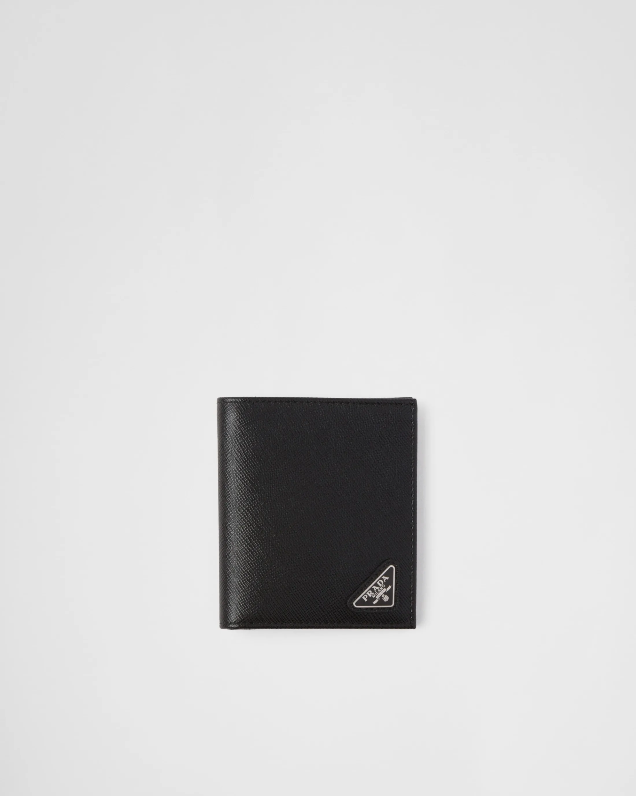 Prada Saffiano leather wallet Black Discount