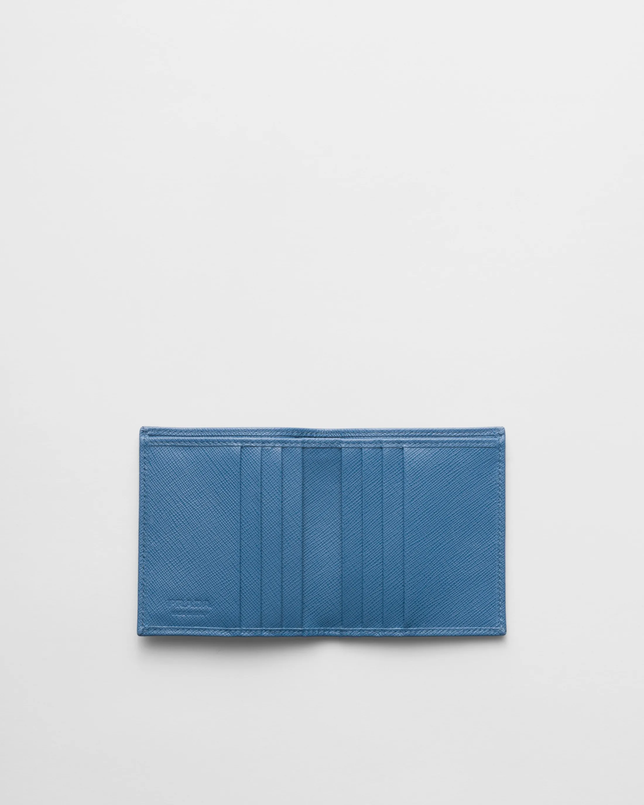 Prada Saffiano leather wallet Aviatorblue Shop