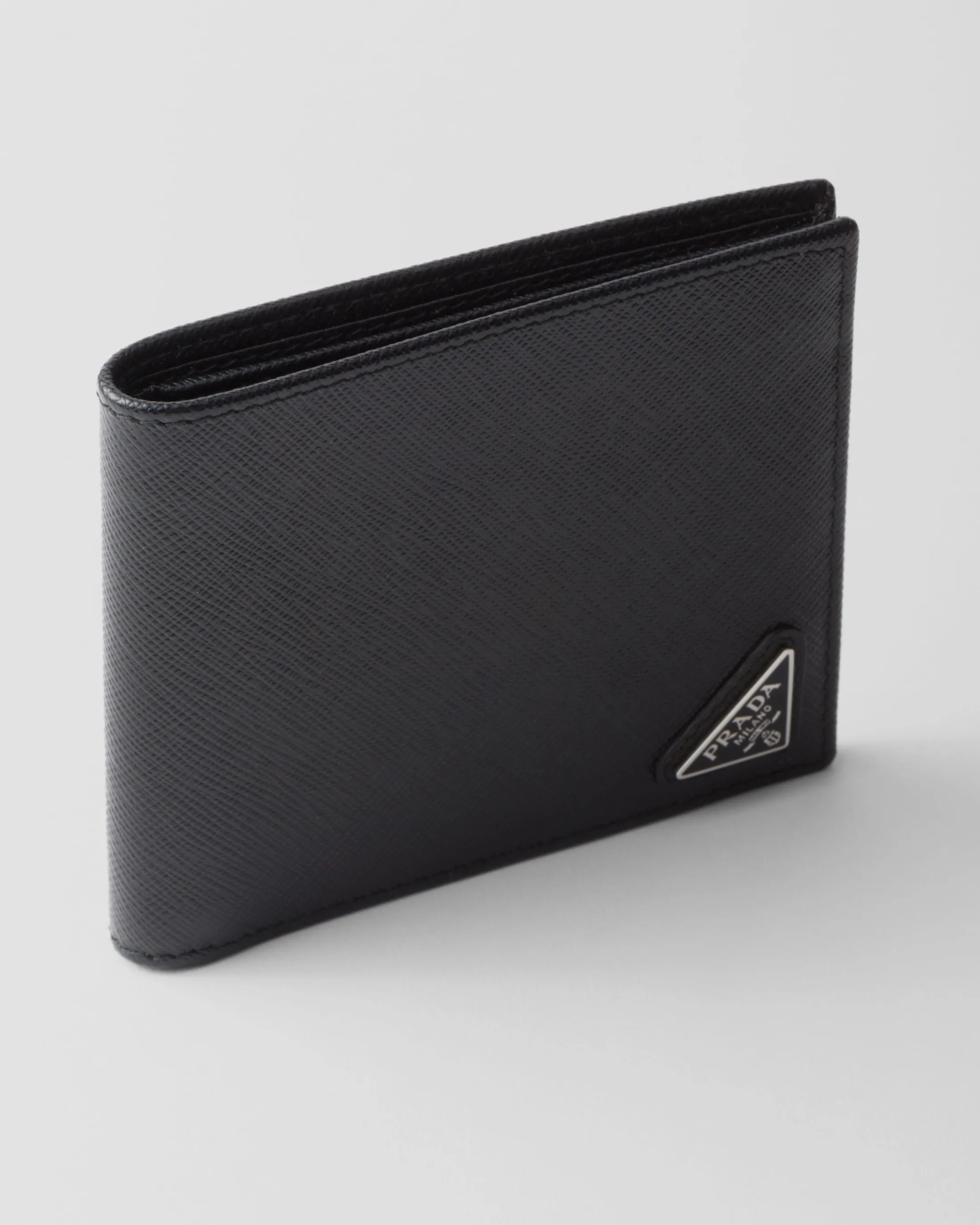 Prada Saffiano Leather Wallet Black Clearance