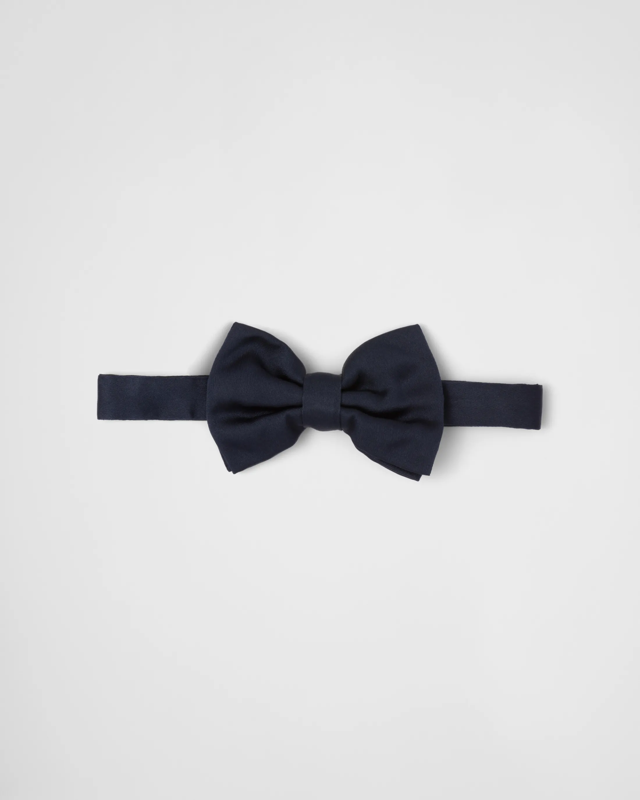 Prada Satin bowtie Navy New