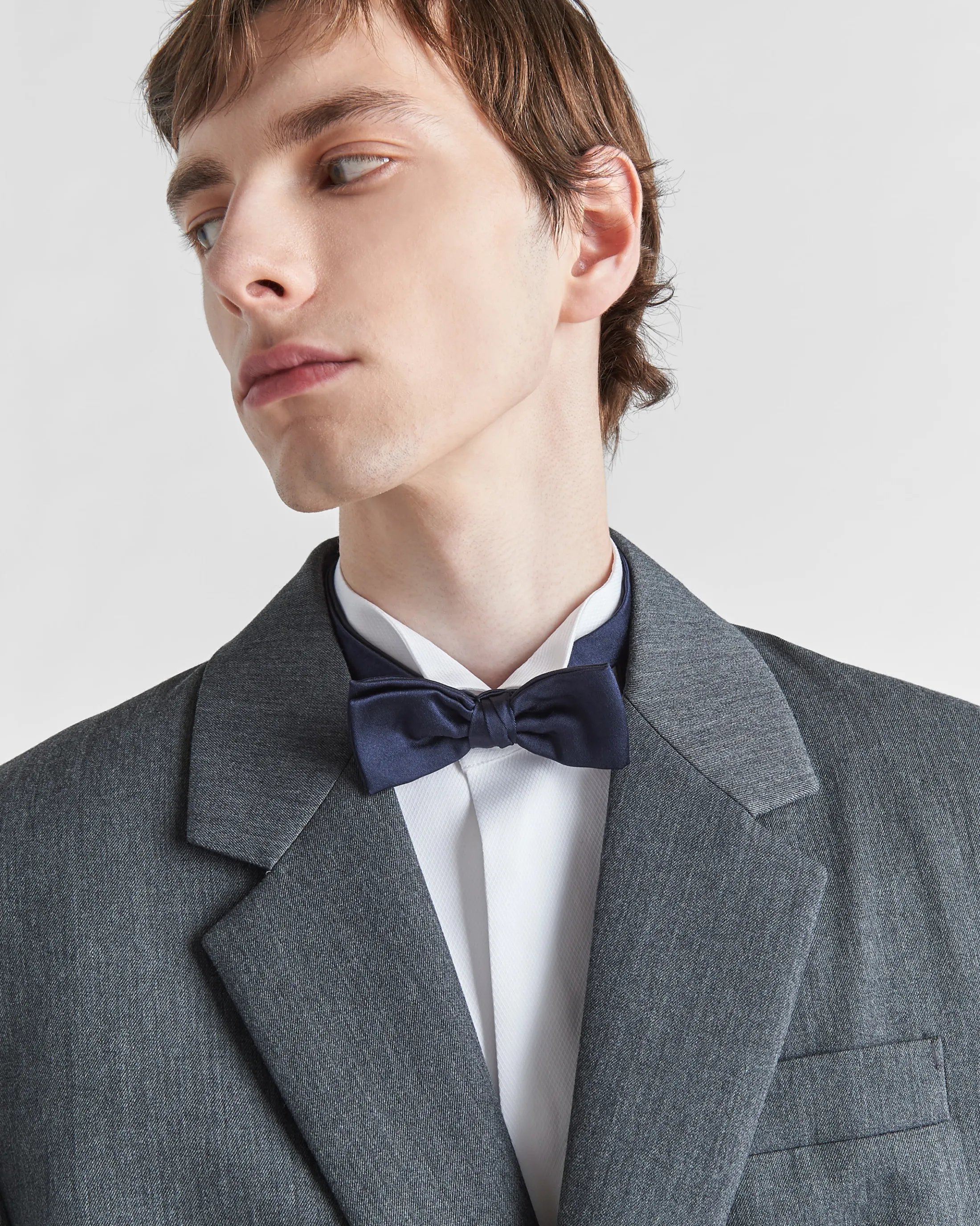 Prada Satin bow-tie Navy Store