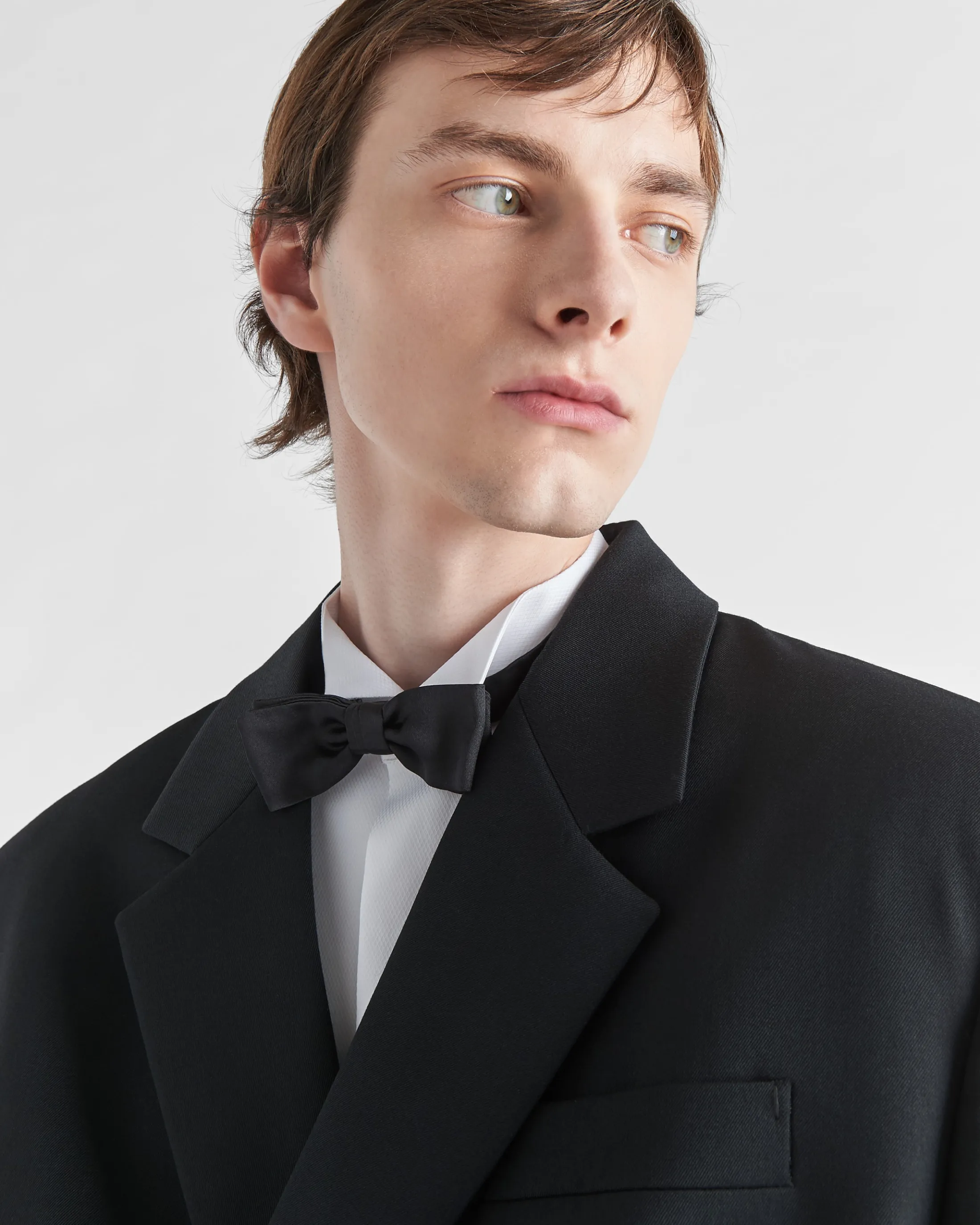 Prada Satin bow-tie Black Clearance