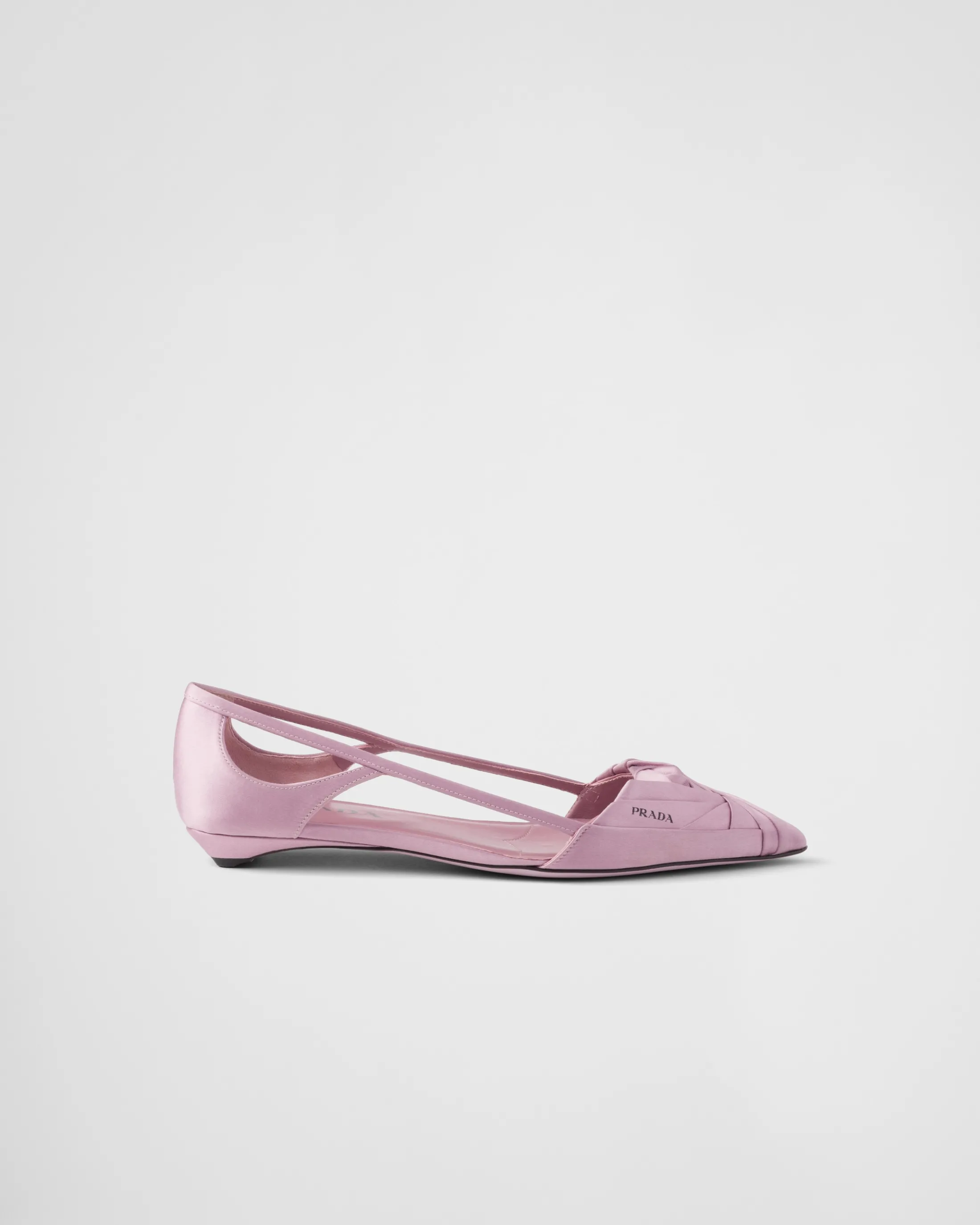 Prada Satin cut-out ballerinas Confettipink Cheap