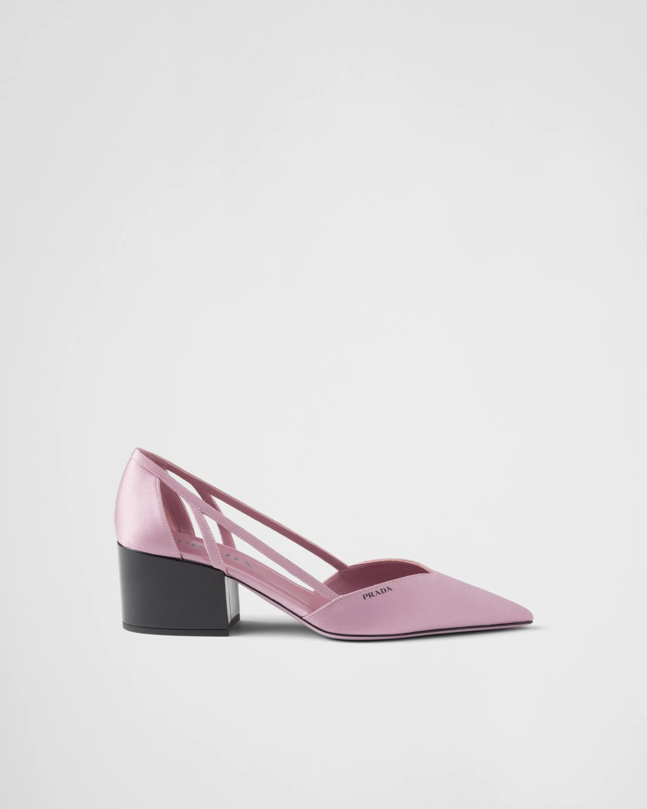 Prada Satin cut-out pumps Confettipink Cheap