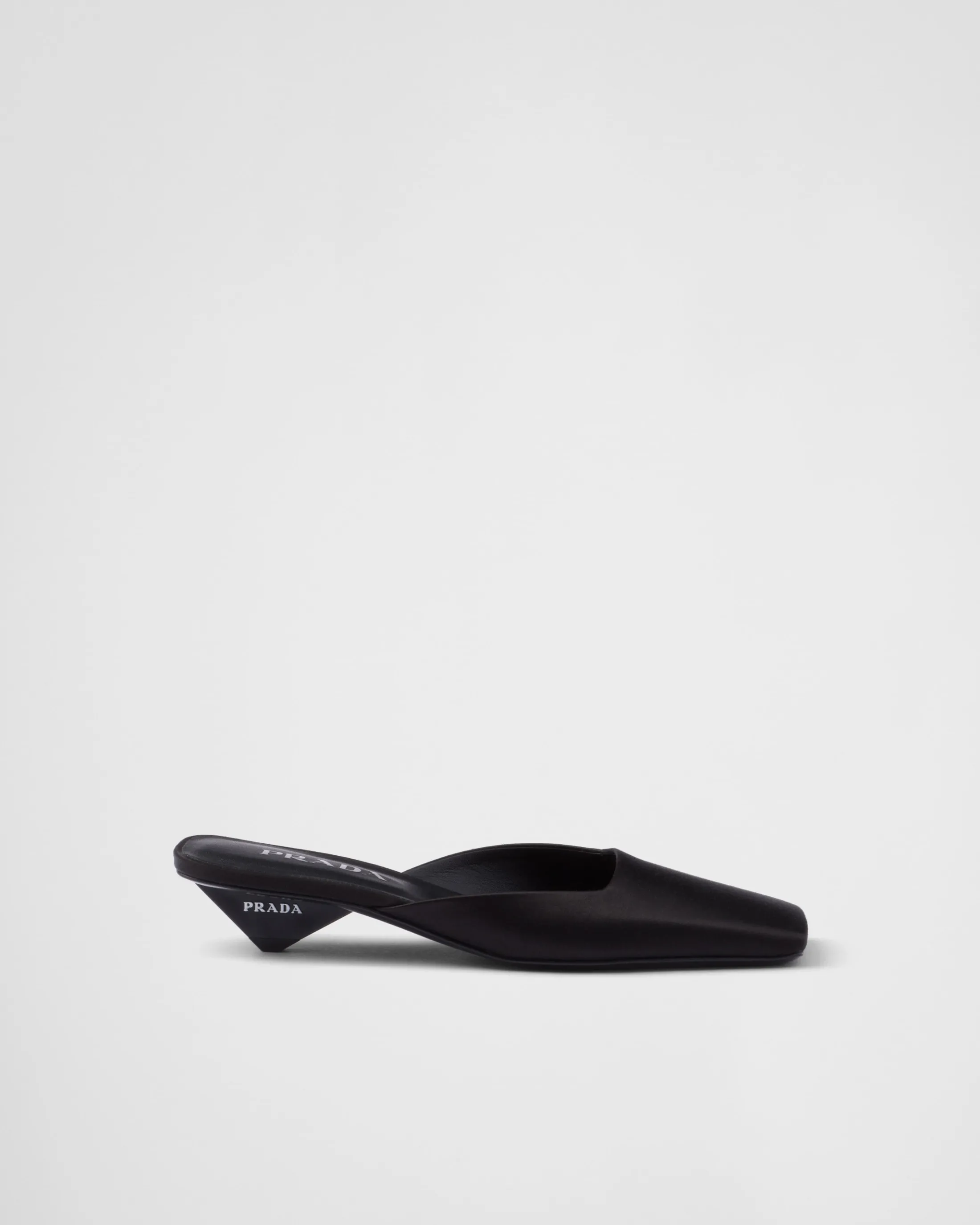 Prada Satin mules Black Clearance