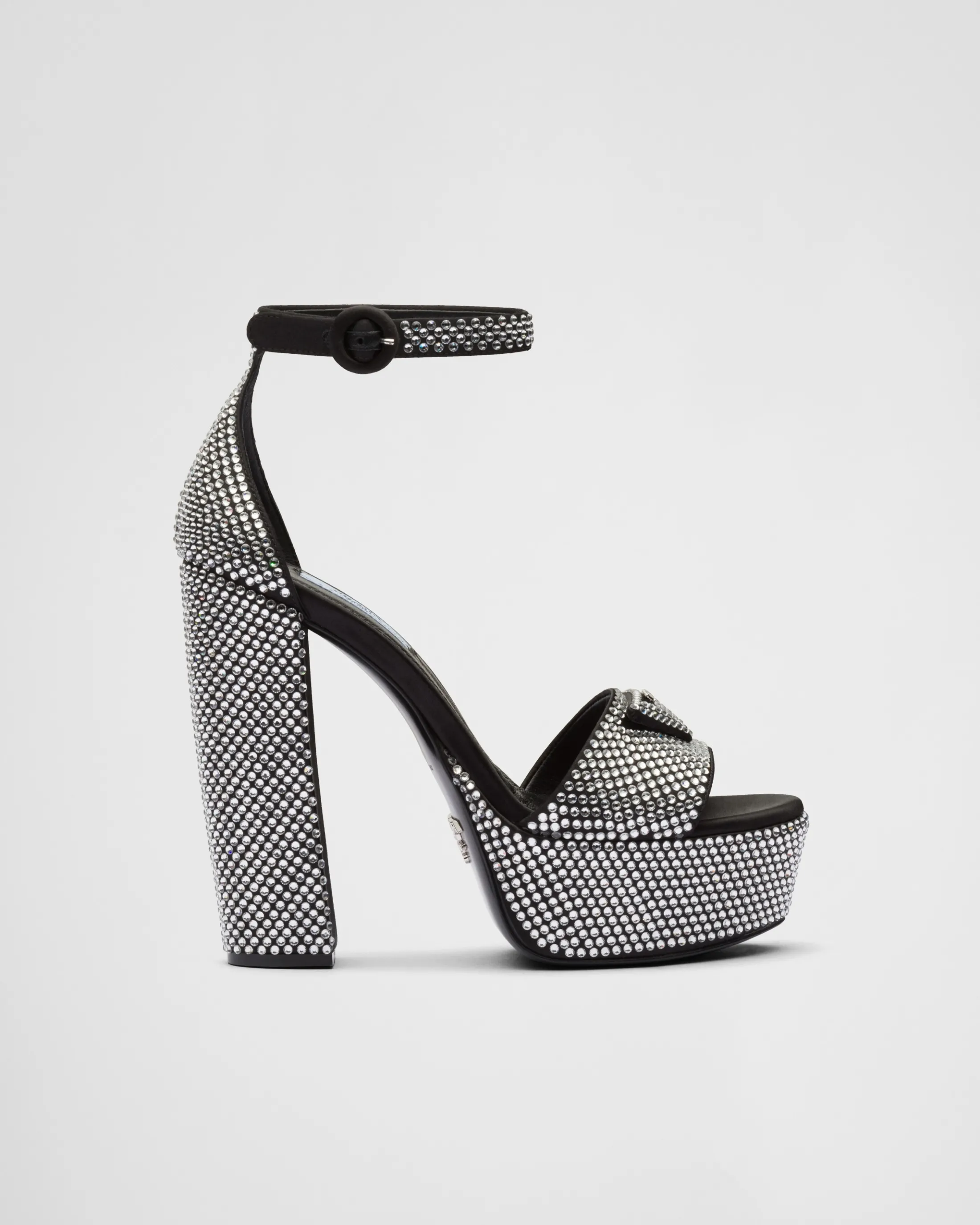 Prada Satin platform sandals with s Crystal Best Sale