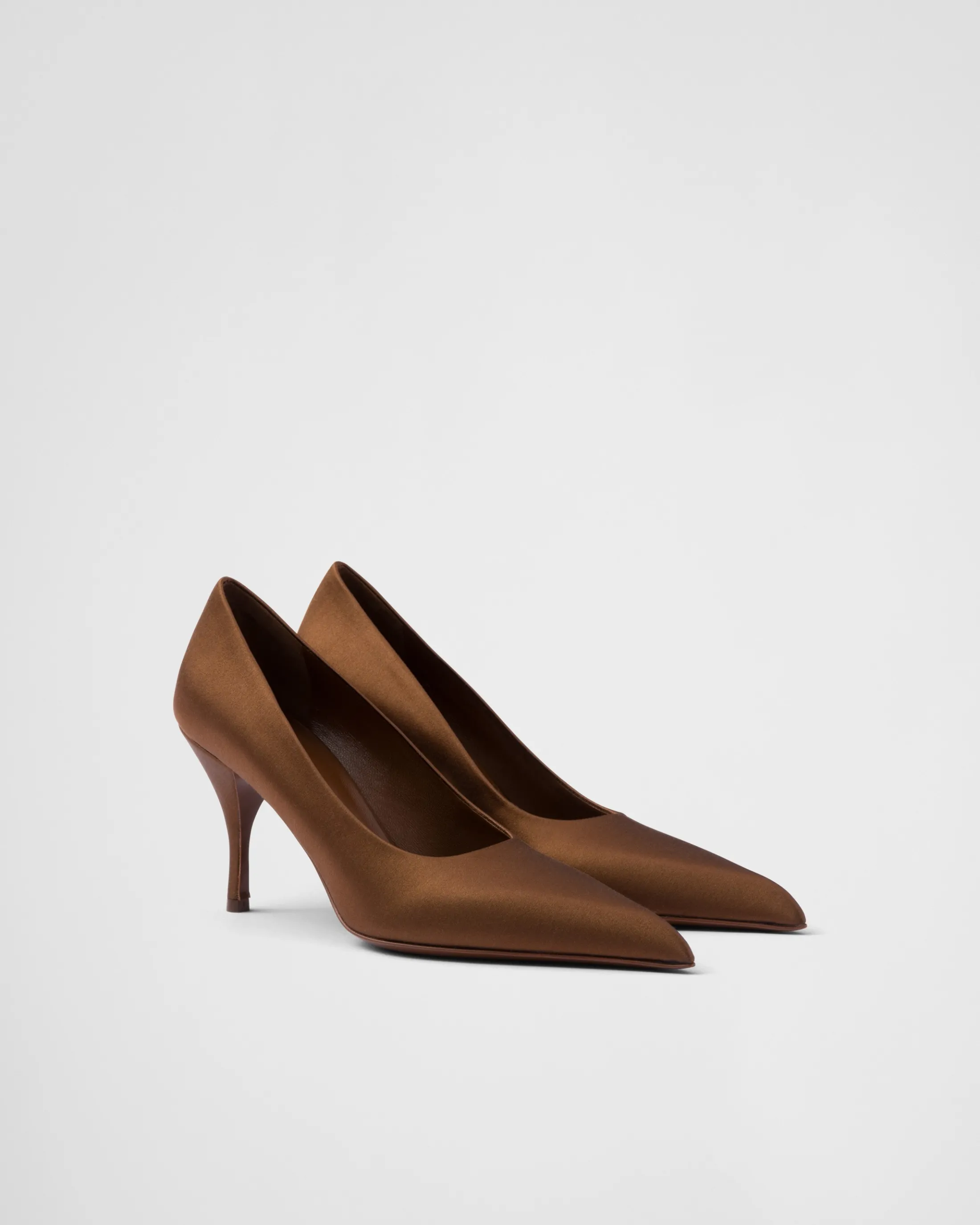 Prada Satin pumps Tobacco Best