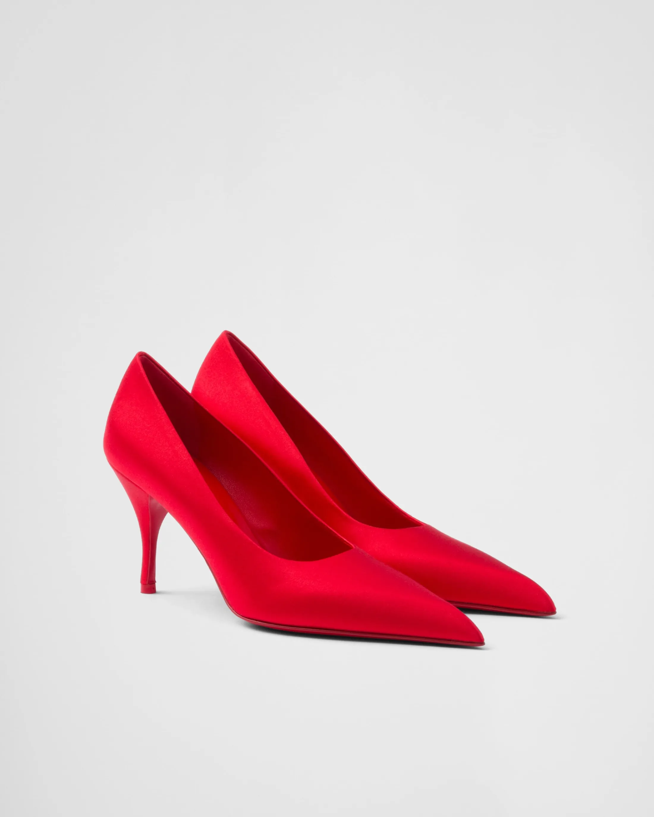 Prada Satin pumps Fieryred Cheap