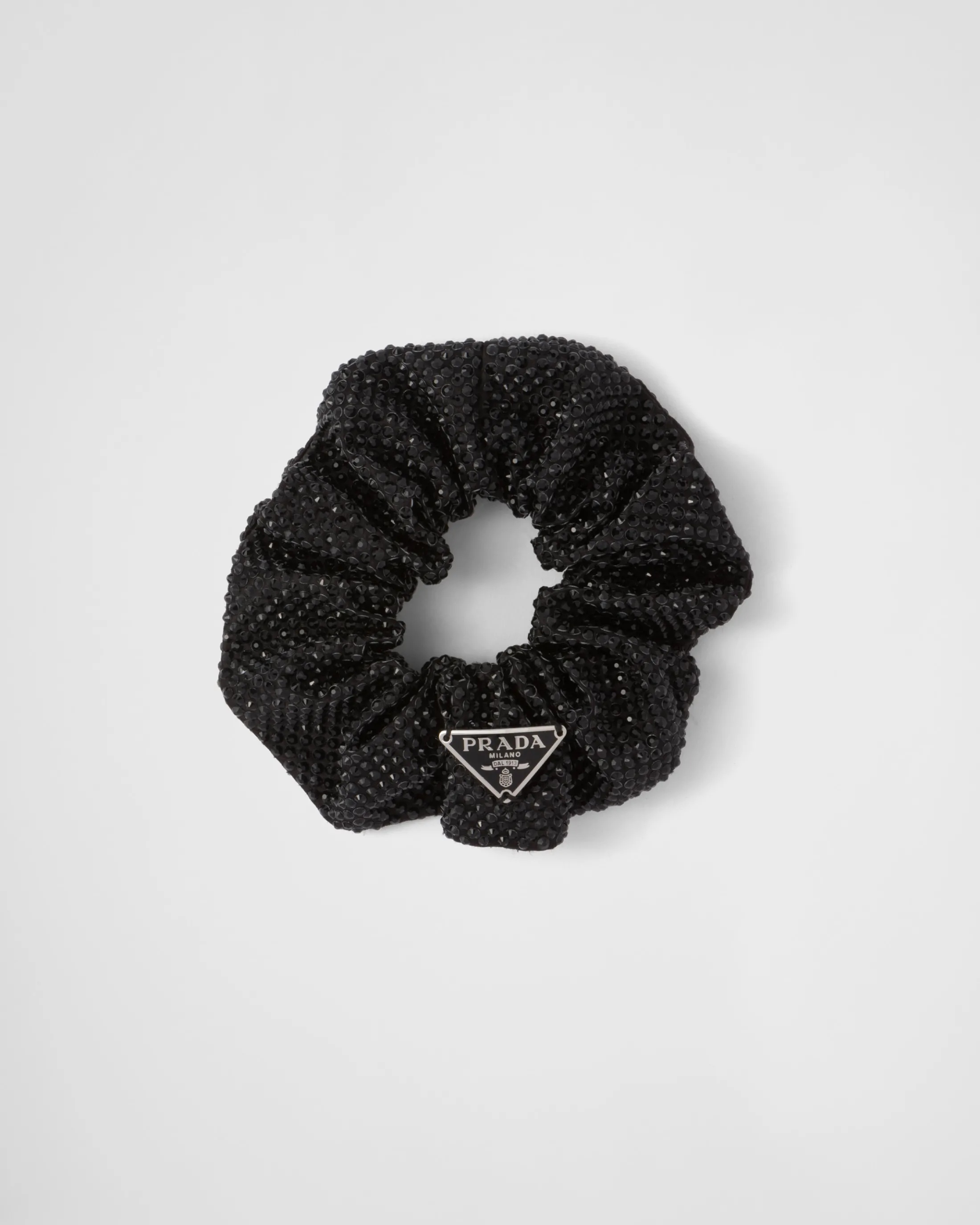 Prada Satin scrunchie Black Cheap