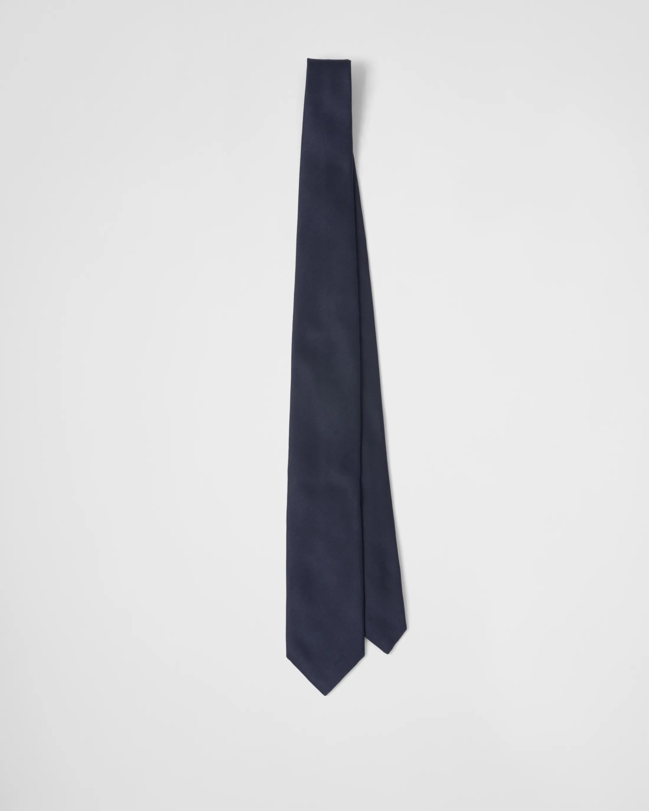 Prada Satin tie Navy Cheap