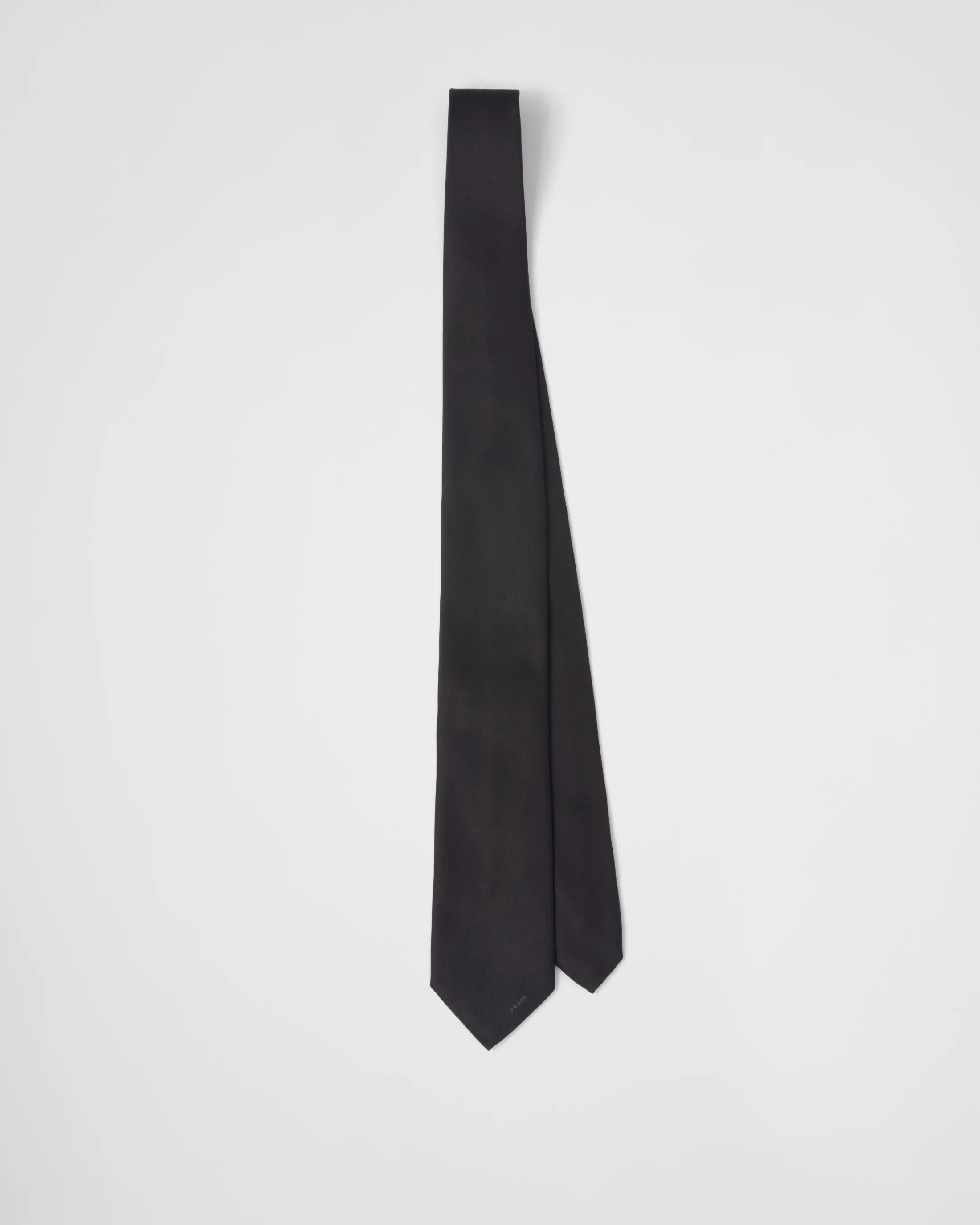 Prada Satin tie Black Discount