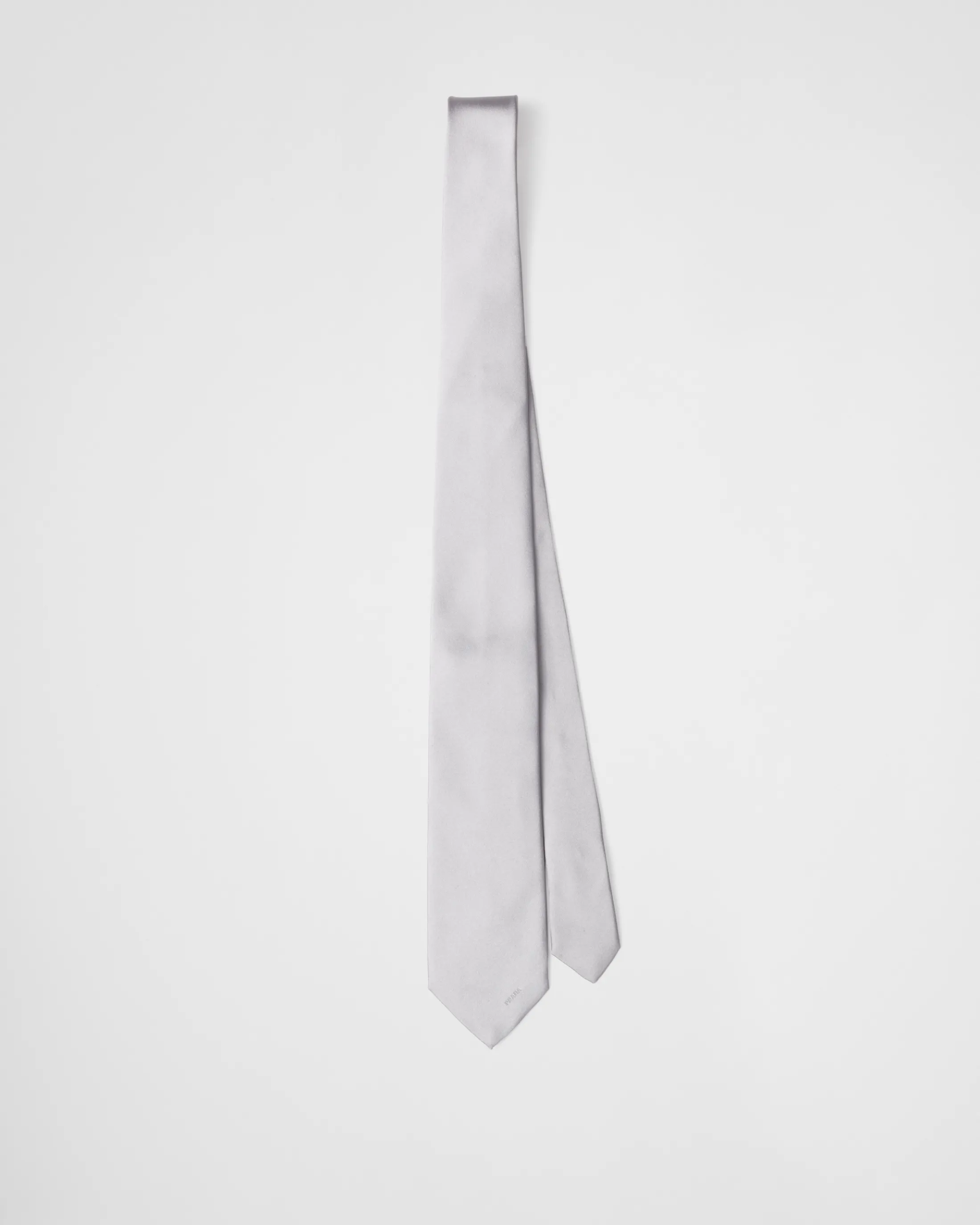 Prada Satin tie Pearlgray Fashion