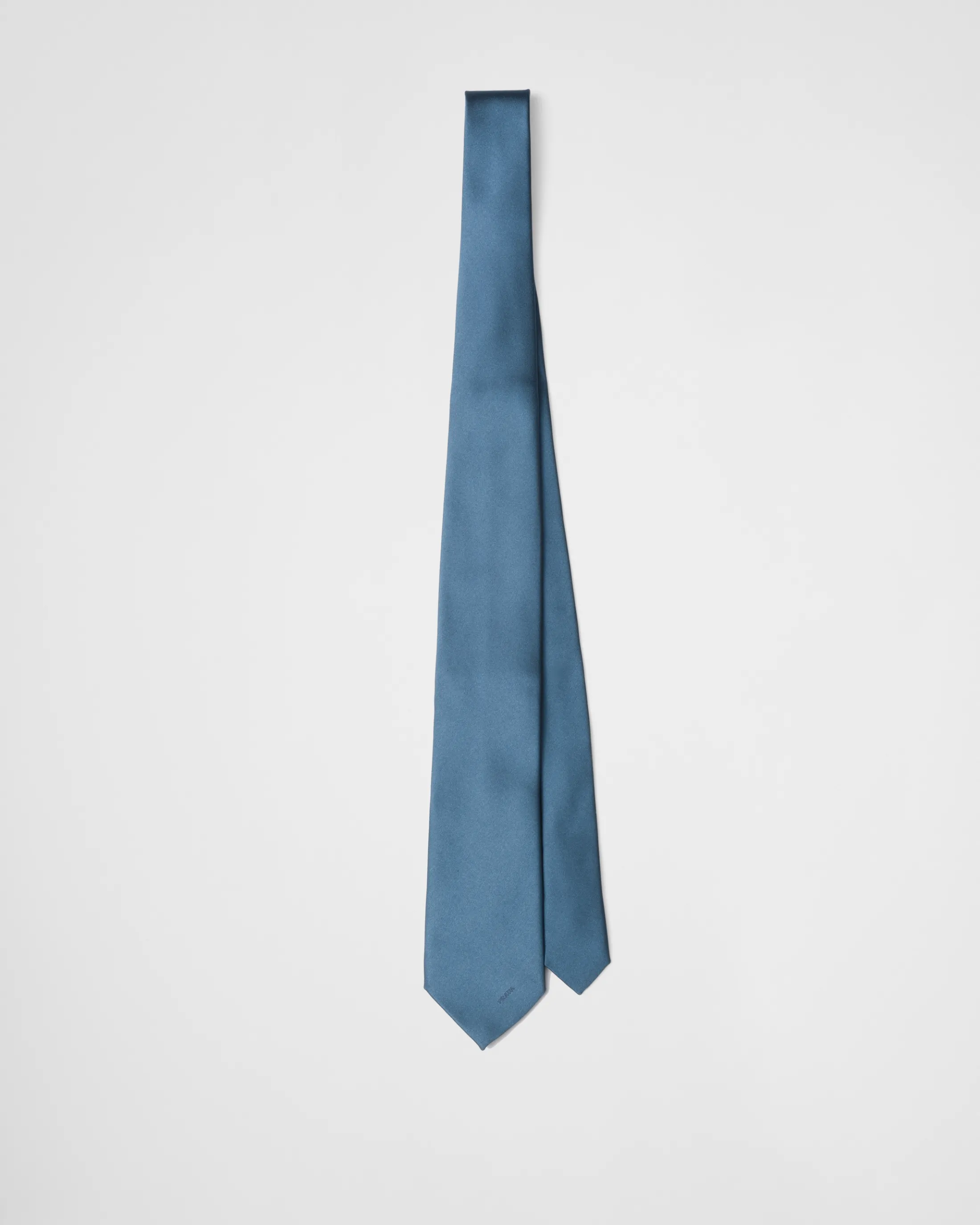 Prada Satin tie Aviationblue Discount