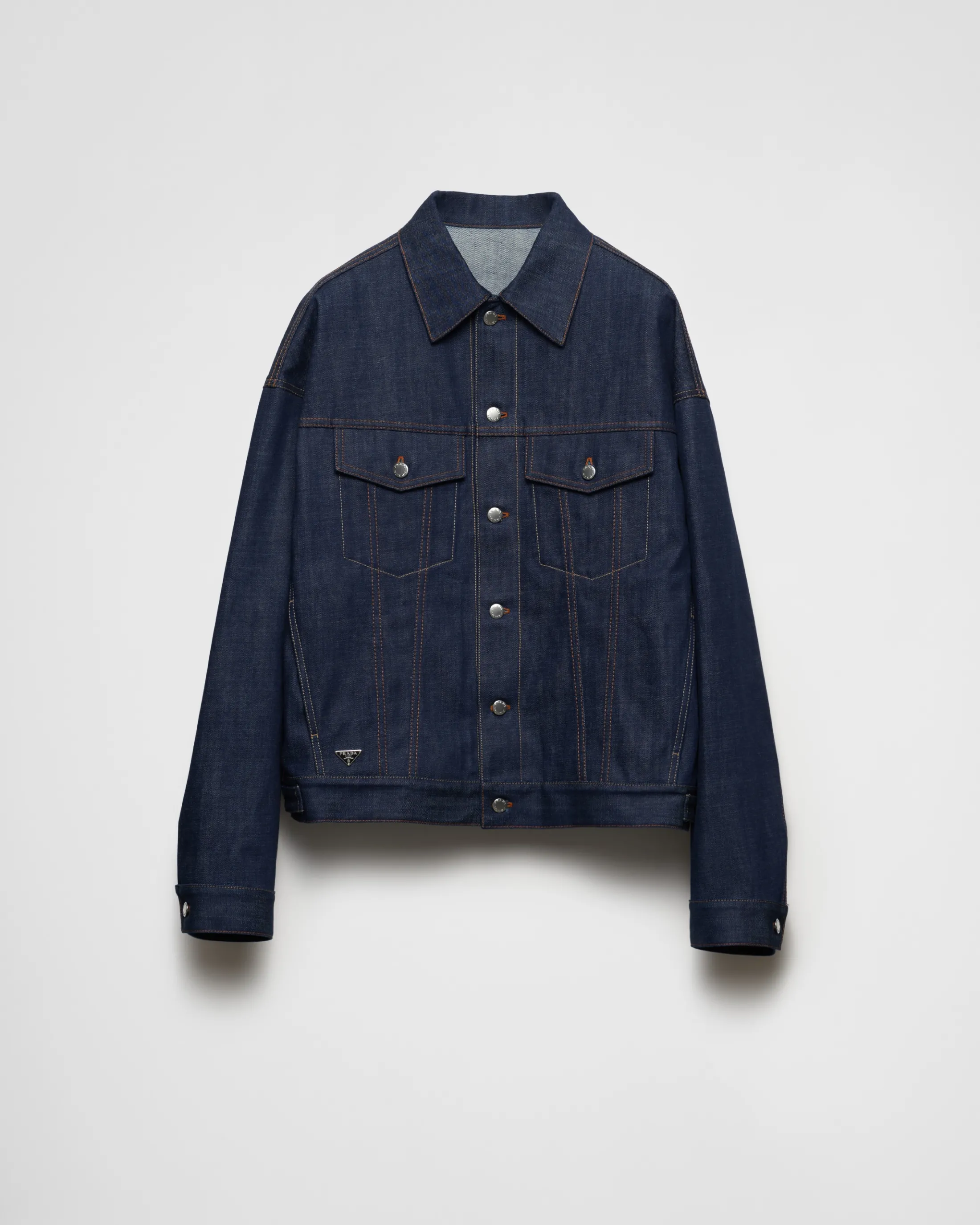 Prada Selvedge denim blouson Navy Sale