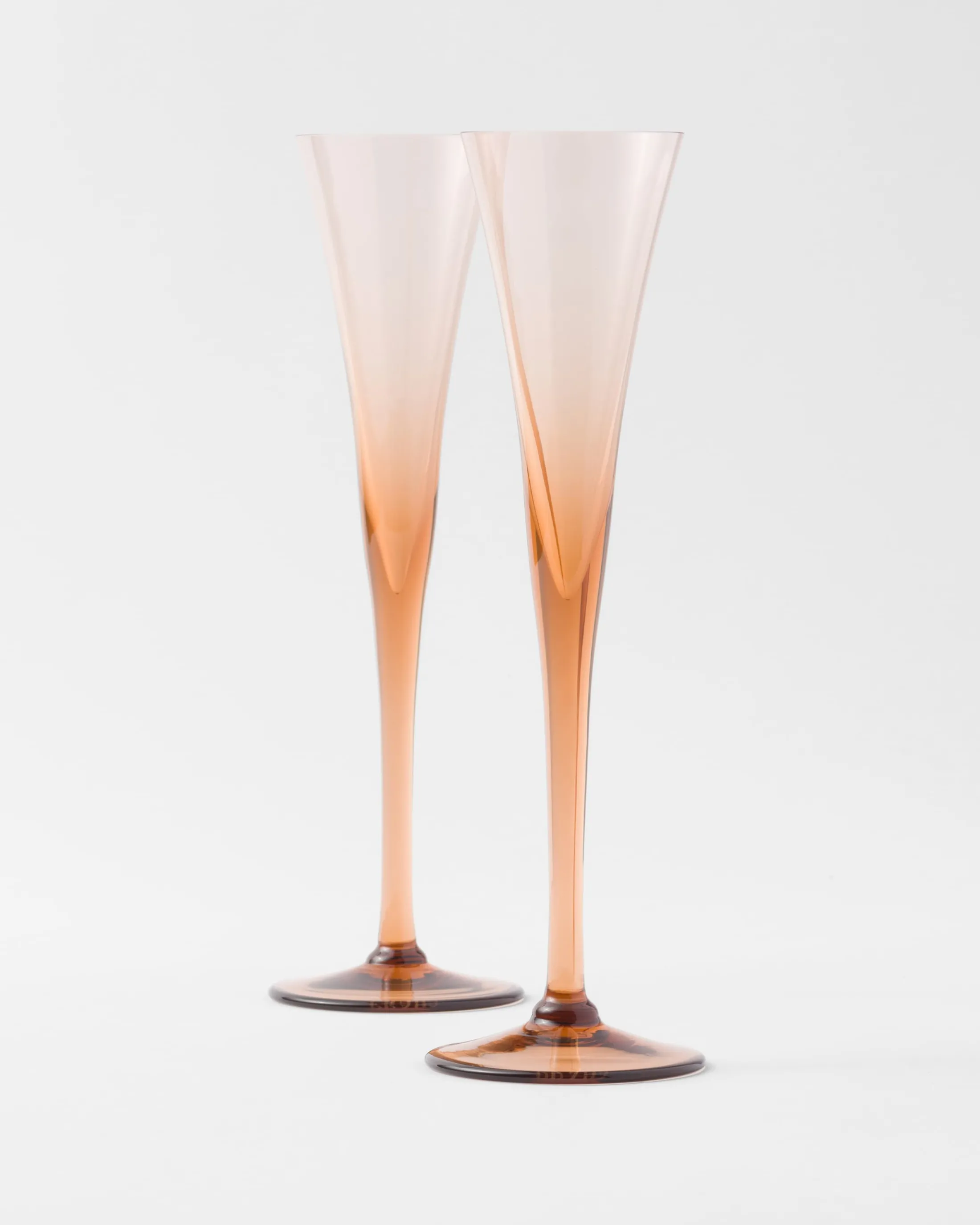 Prada Set of two crystal flutes - New York Onix Discount