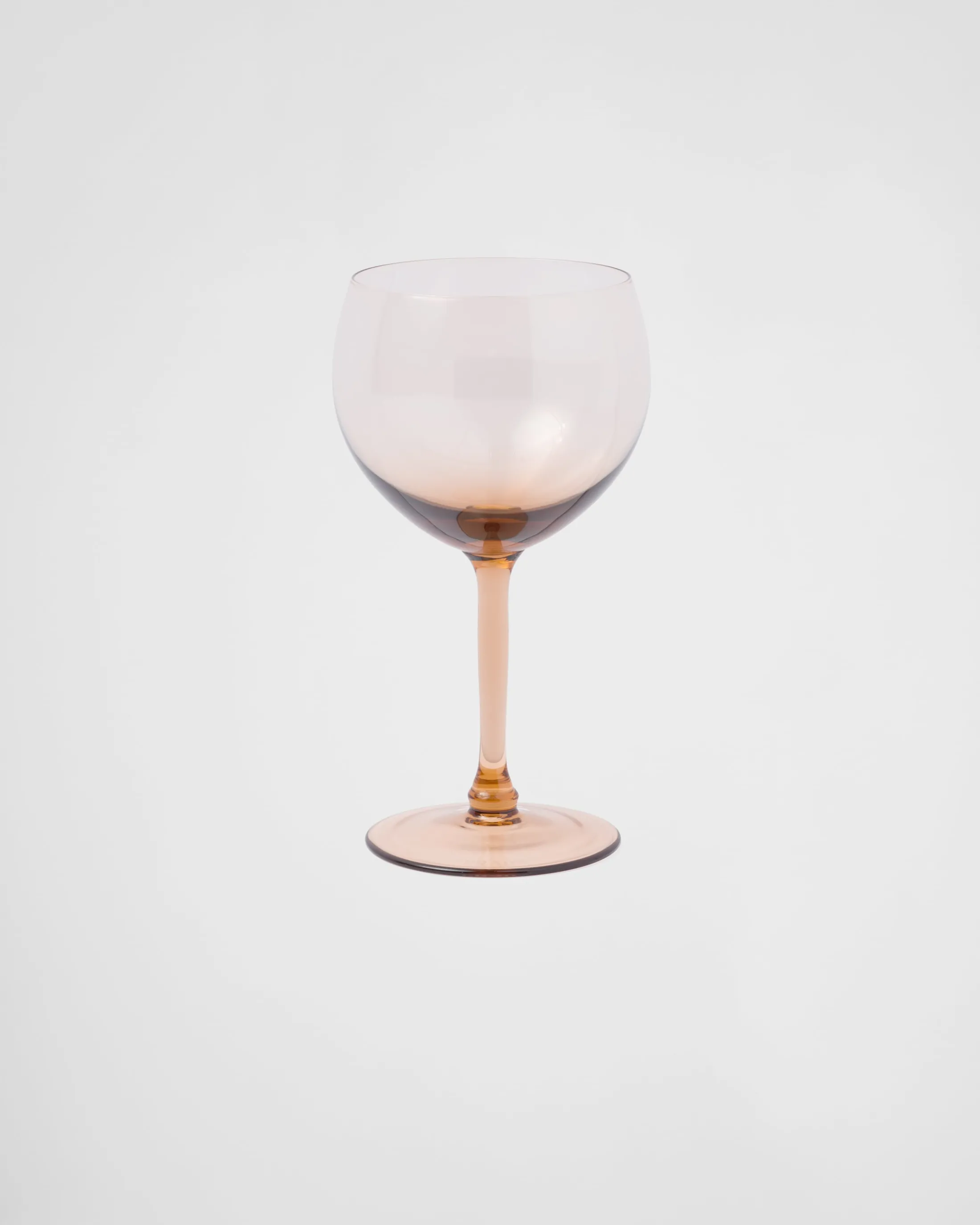 Prada Set of two crystal red wine glasses - New York Onix Clearance