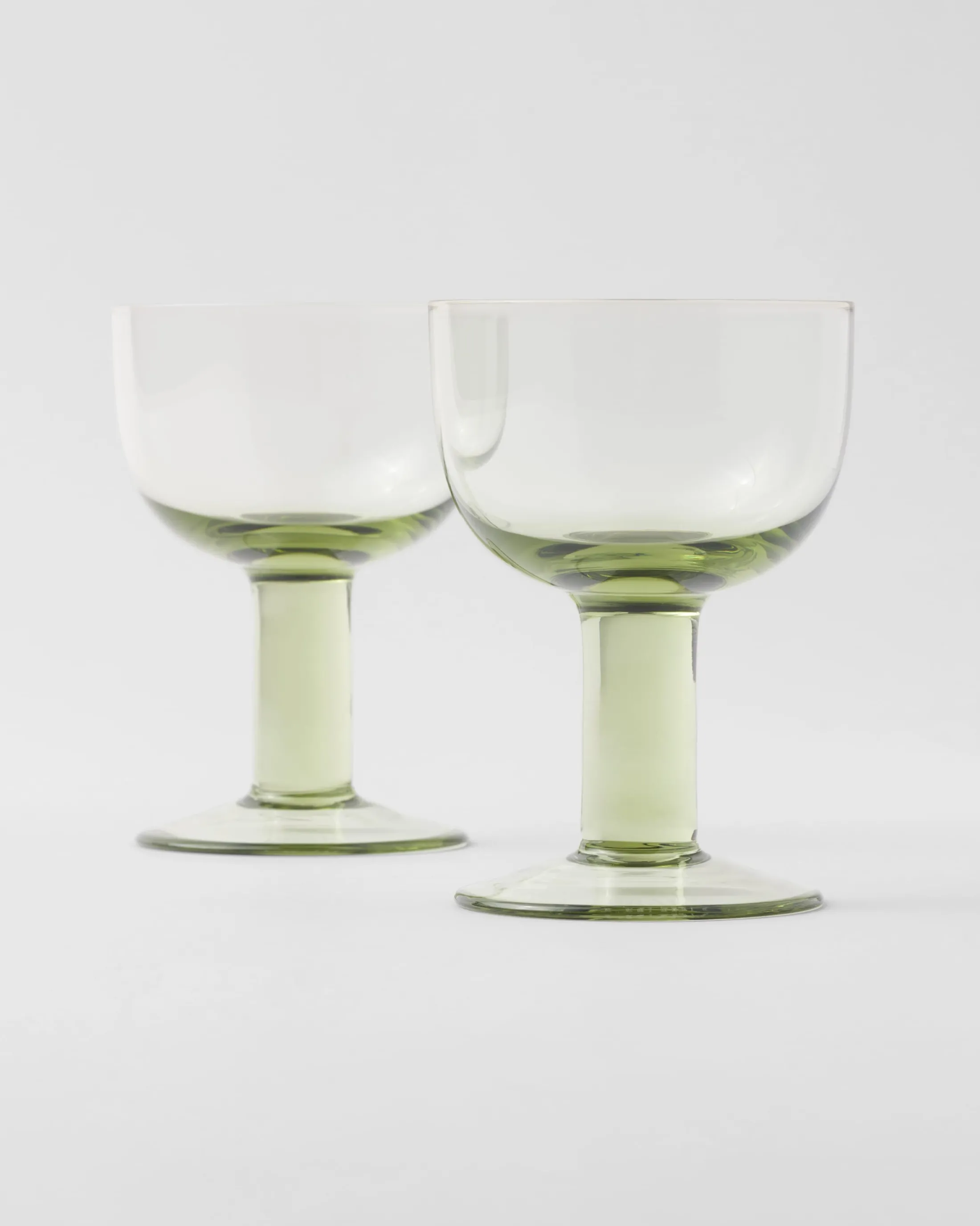 Prada Set of two crystal red wine glasses - Plinth Moss Best Sale