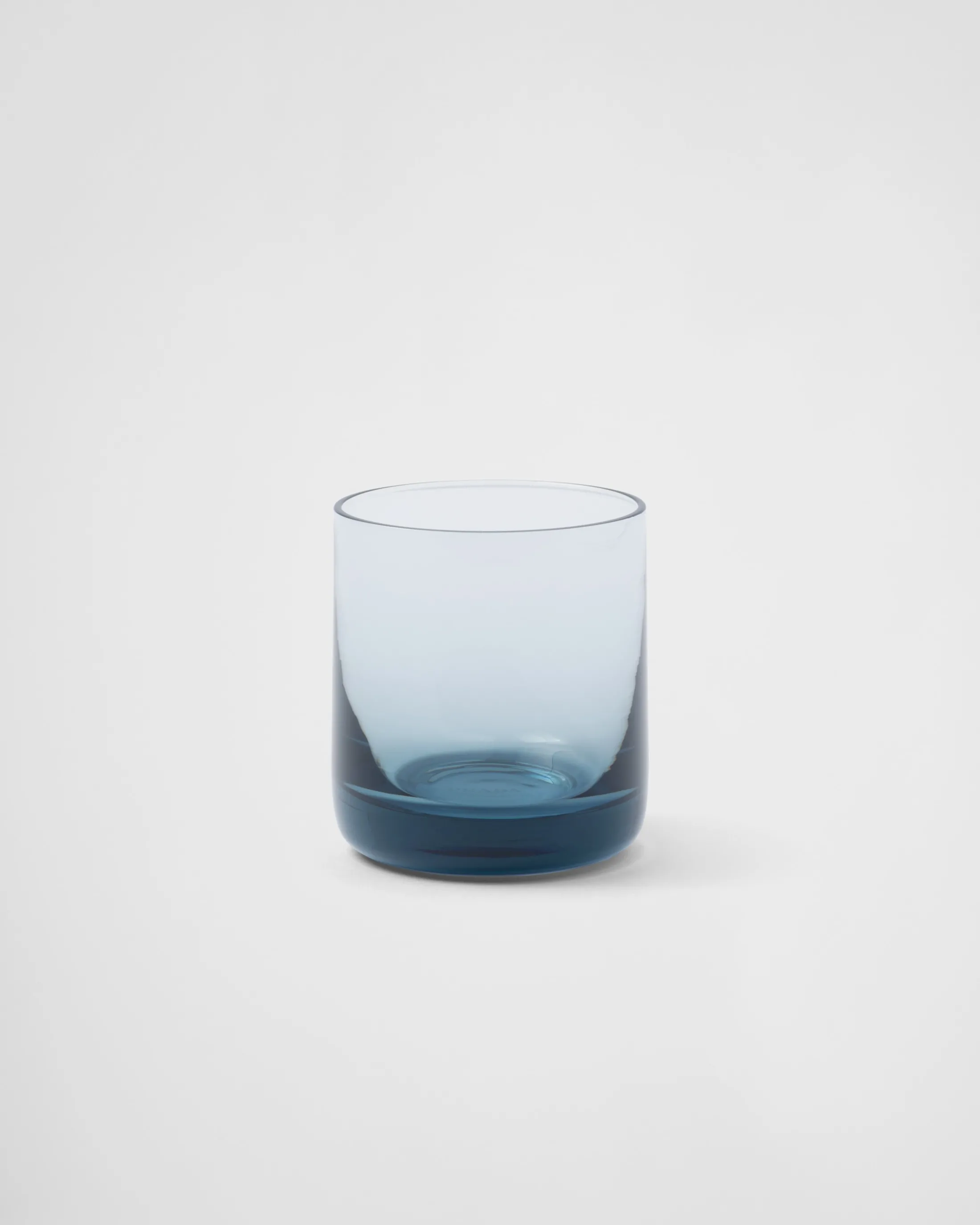 Prada Set of two crystal tumbler glasses - Plinth Seablue Discount