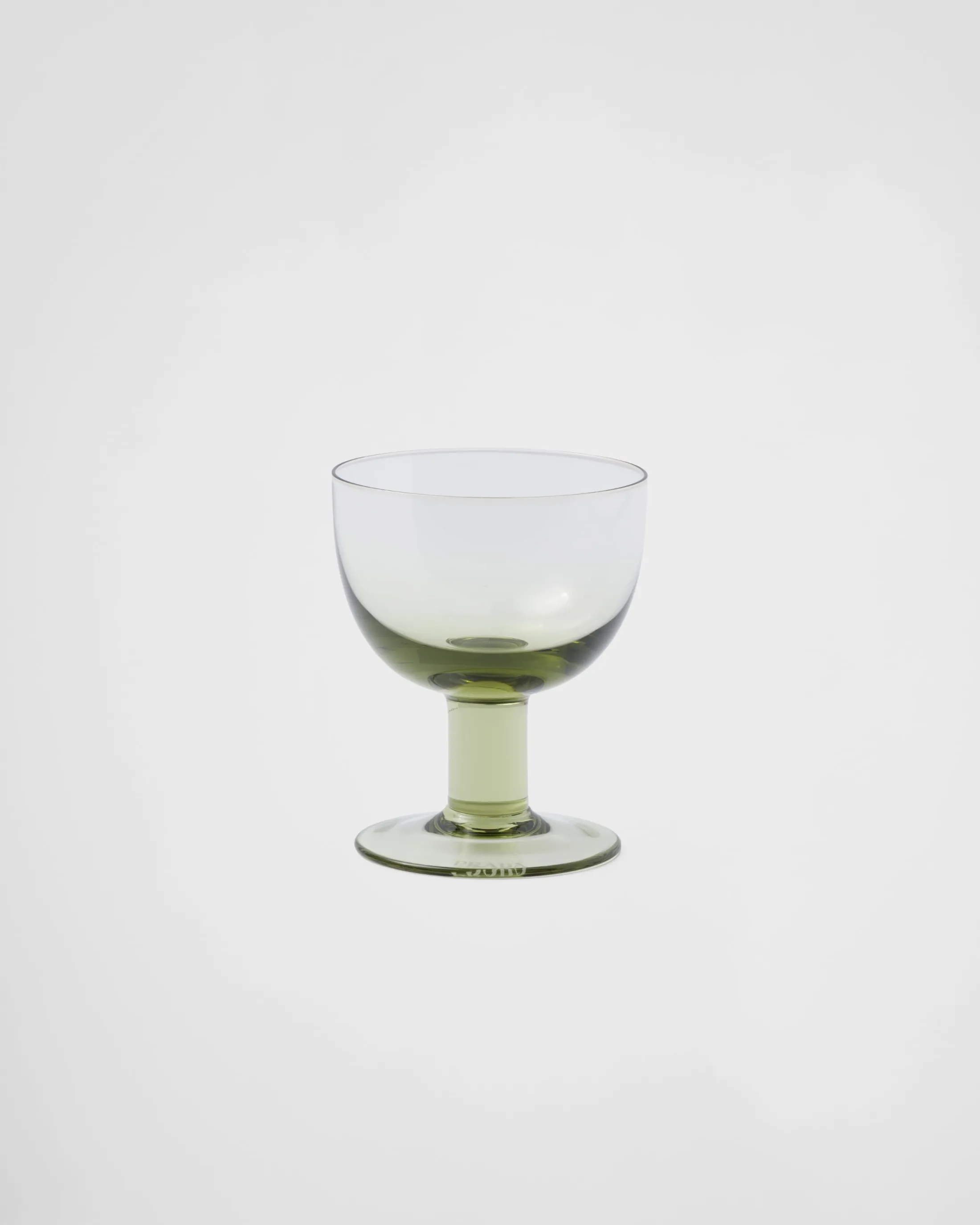 Prada Set of two crystal water glasses - Plinth Moss Clearance