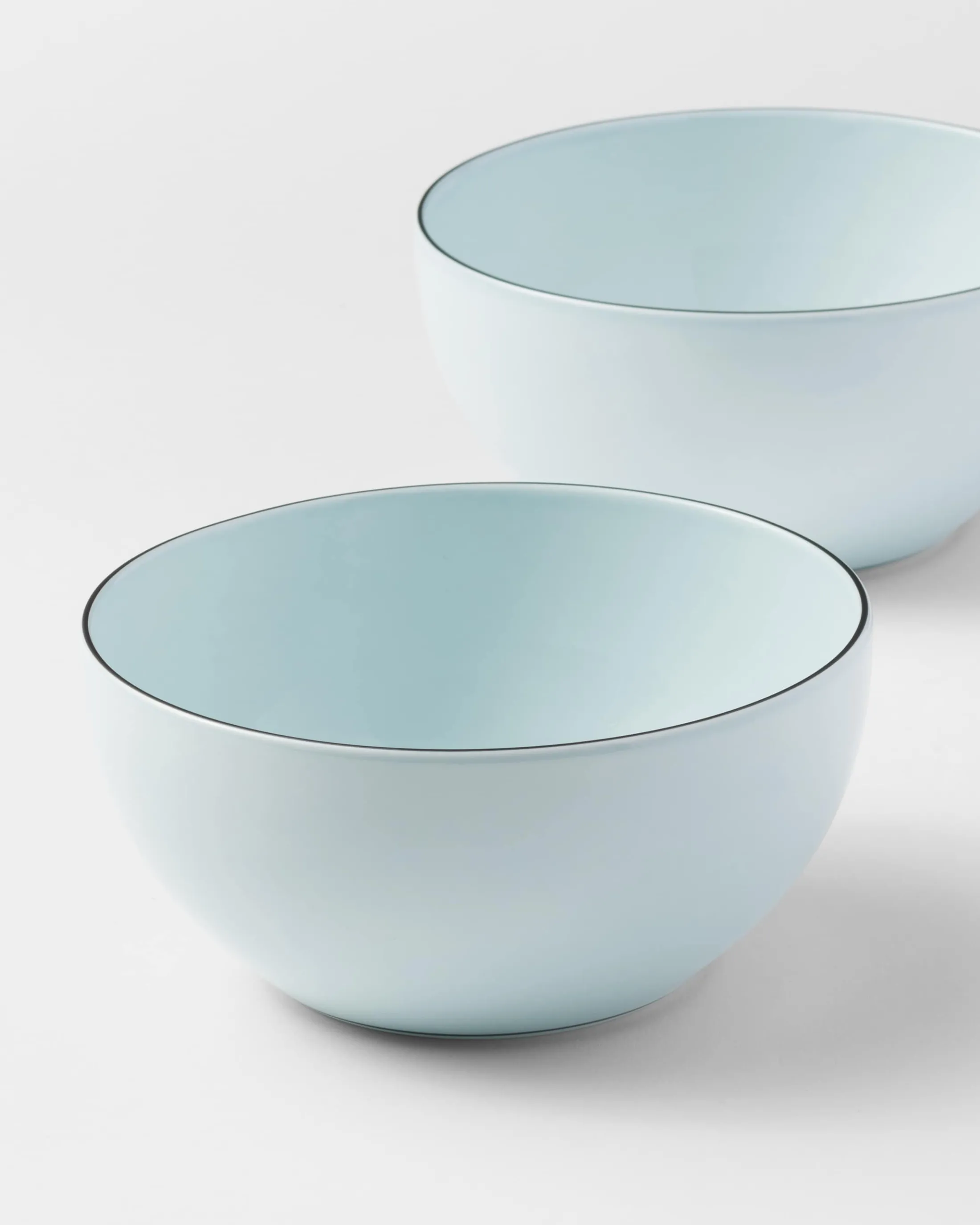 Prada Set of two porcelain bowls - Celadon Celadonlightblue Cheap