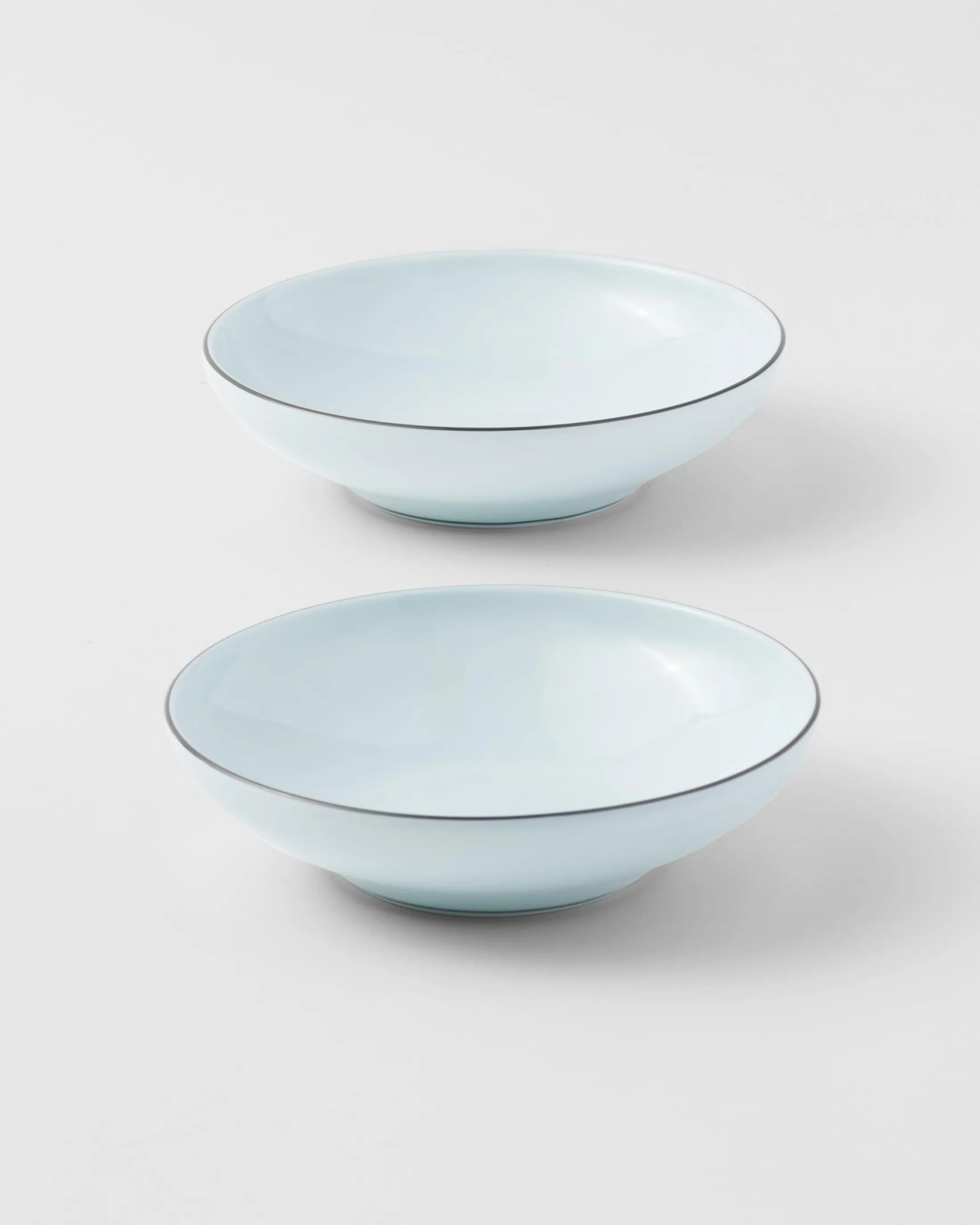 Prada Set of two porcelain bowls - Celadon Celadonlightblue Cheap