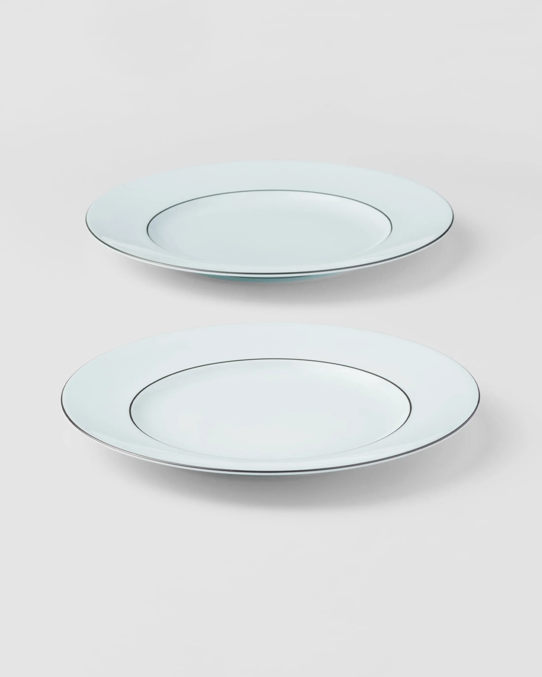 Prada Set of two porcelain dessert plates - Celadon Celadonlightblue Outlet