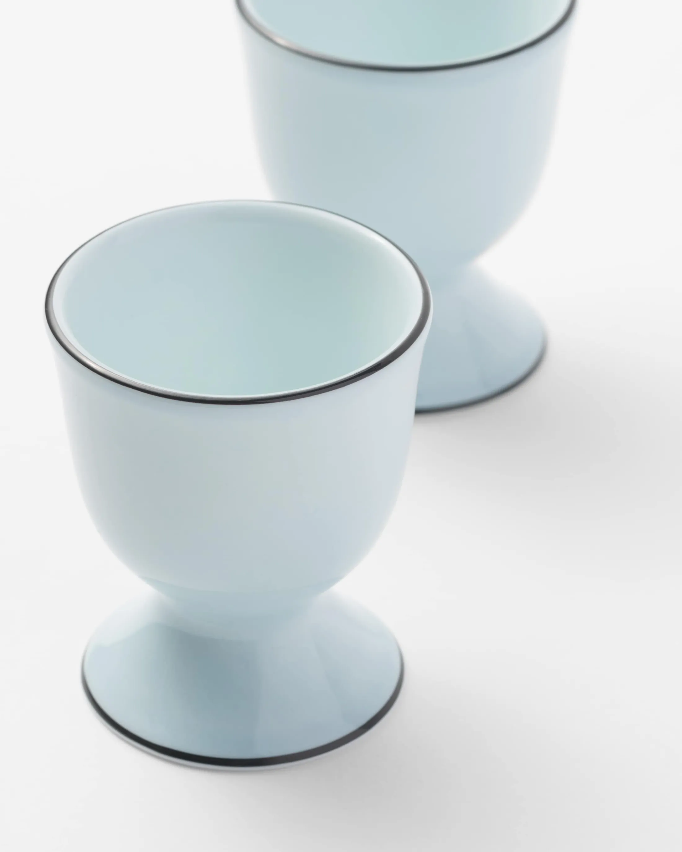 Prada Set of two porcelain egg cups - Celadon Celadonlightblue Best