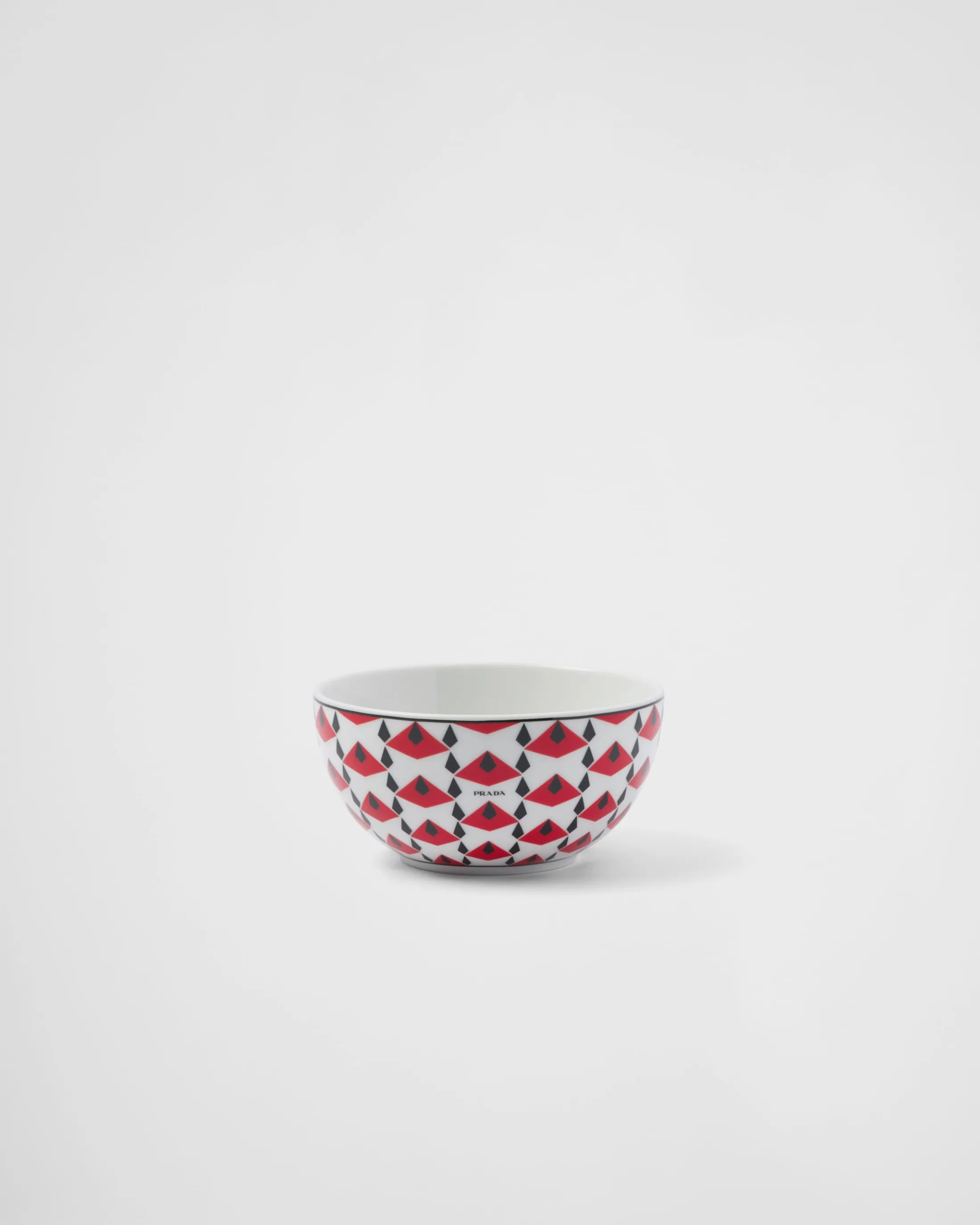 Prada Set of two porcelain rice or cereal bowls - Vienna Red Black/red Shop