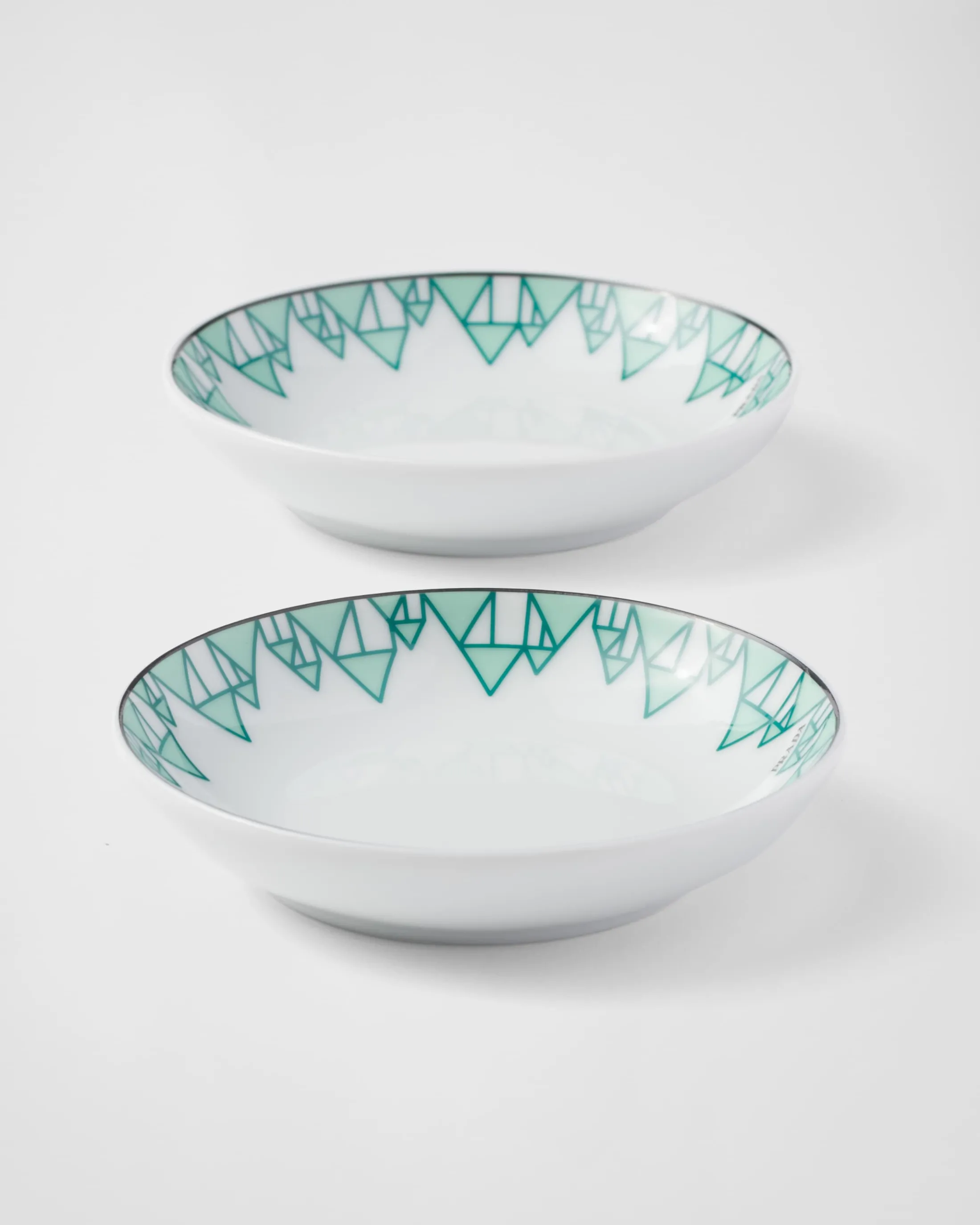 Prada Set of two porcelain sauce bowls - Vienna Green Best