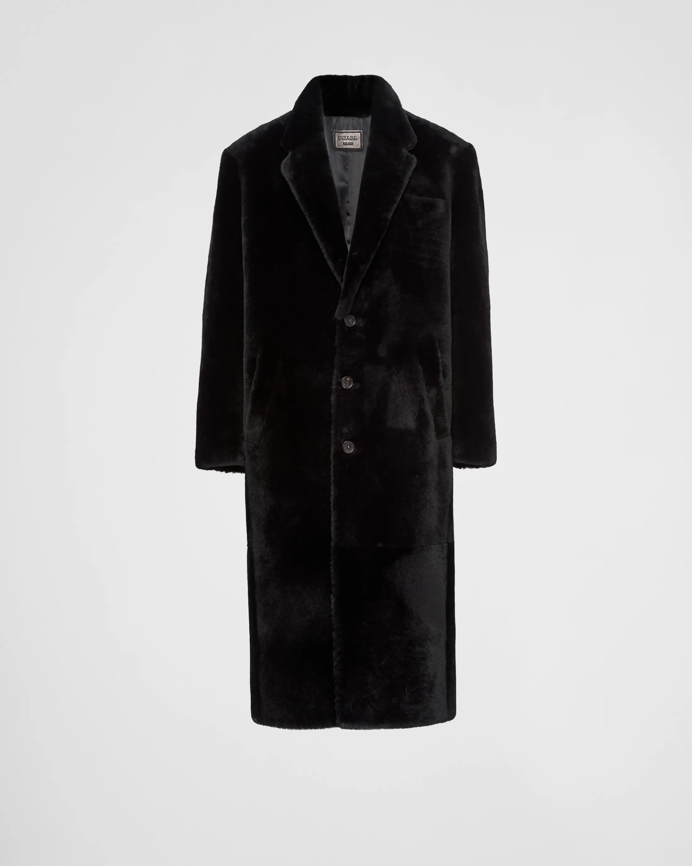 Prada Shearling coat Black Cheap