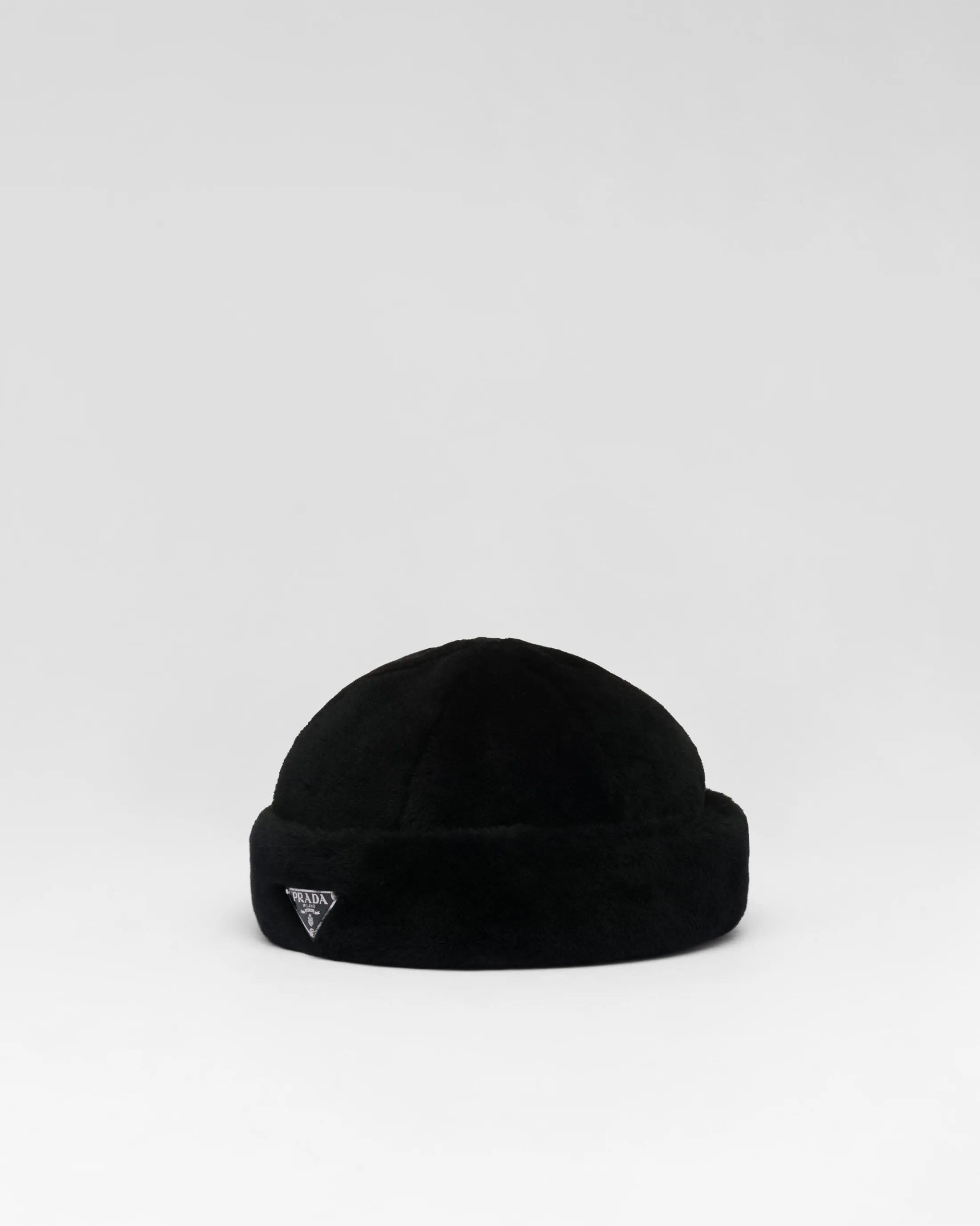 Prada Shearling hat Black Shop