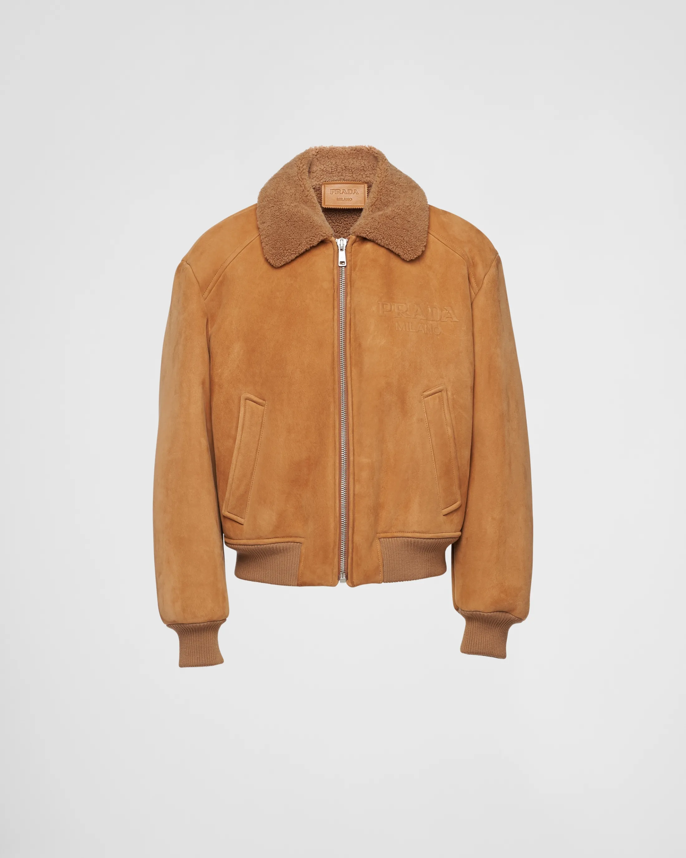 Prada Shearling jacket Corkbeige Online