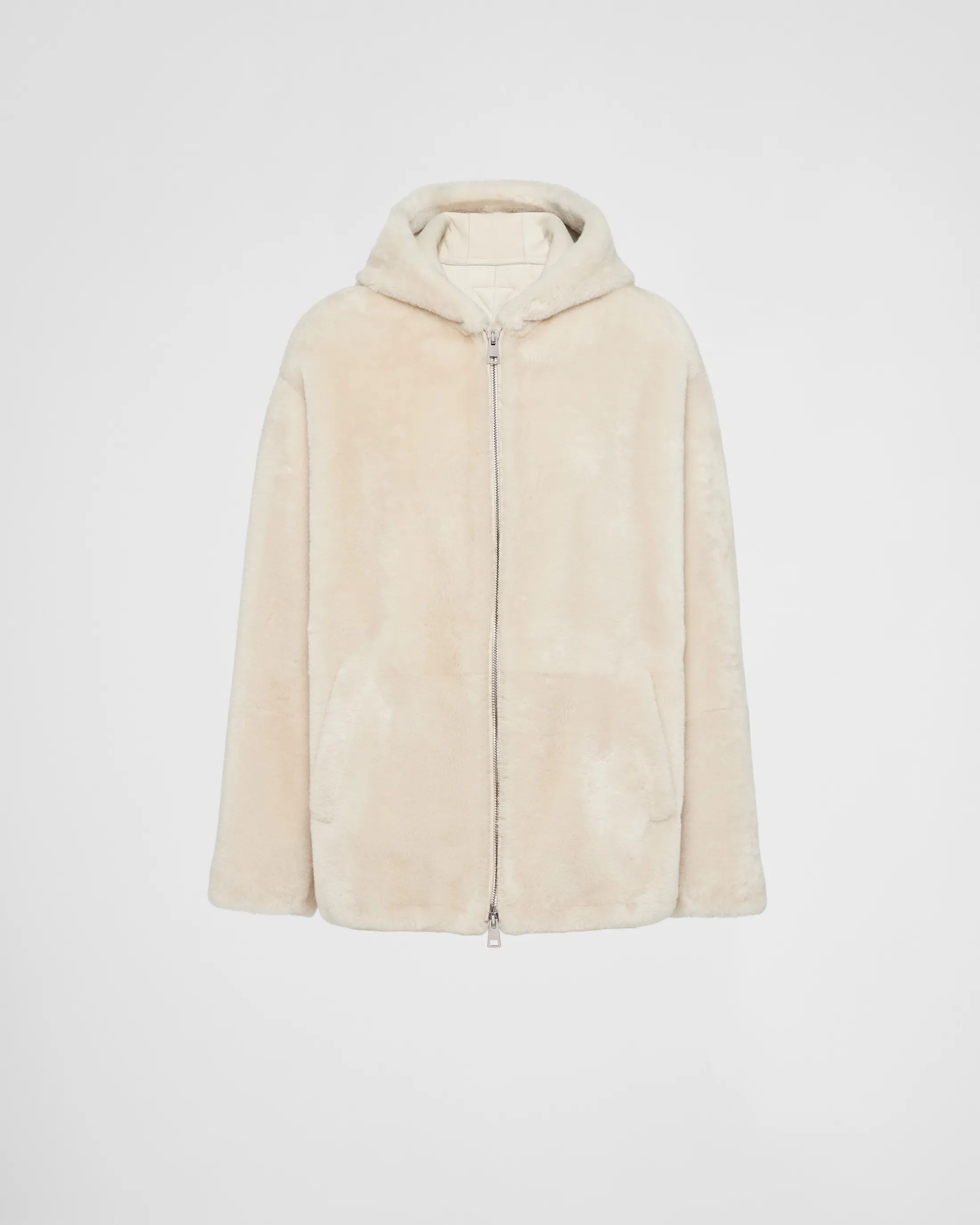 Prada Shearling jacket Ivory Cheap