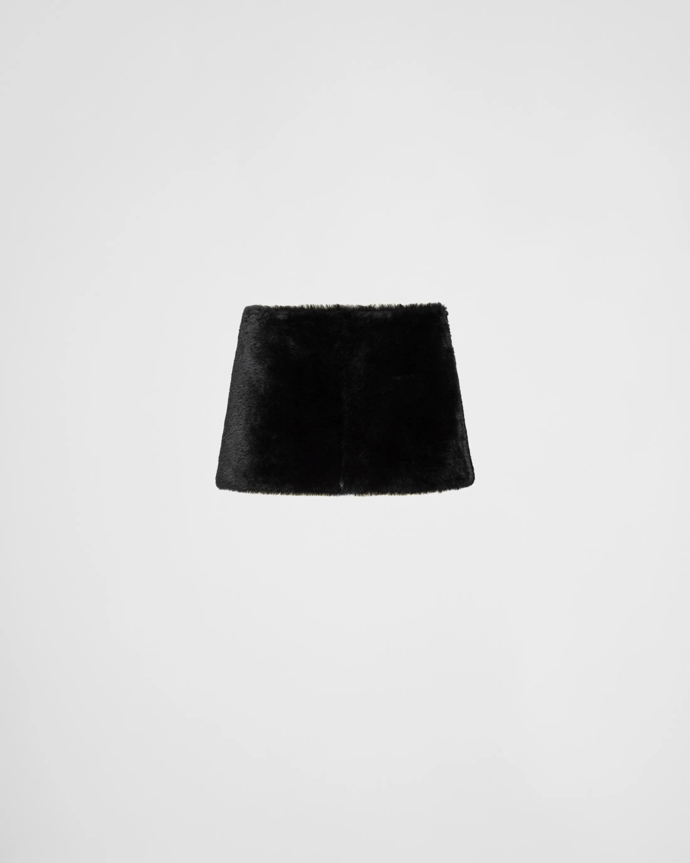 Prada Shearling skirt Black Cheap