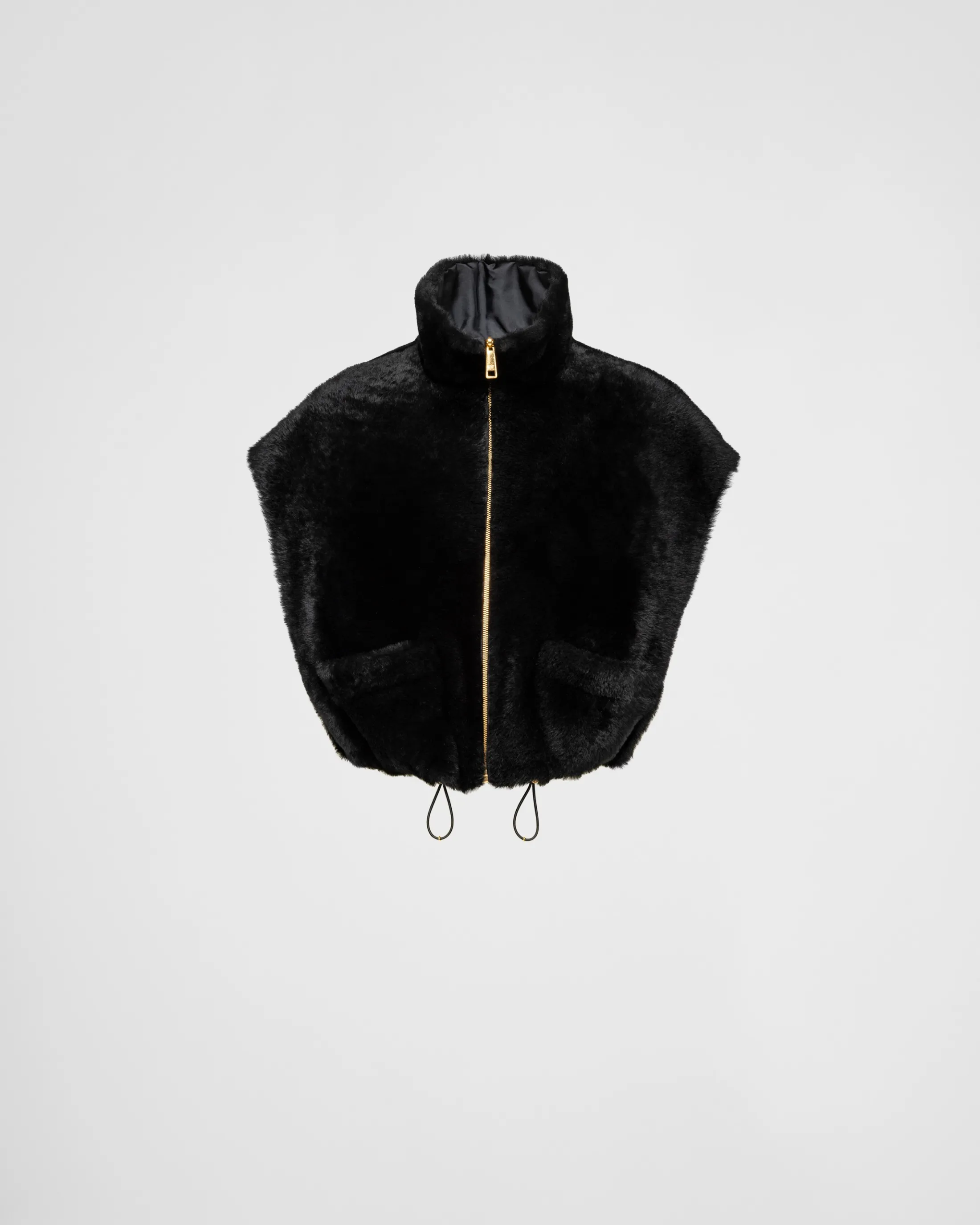 Prada Shearling vest Black Store