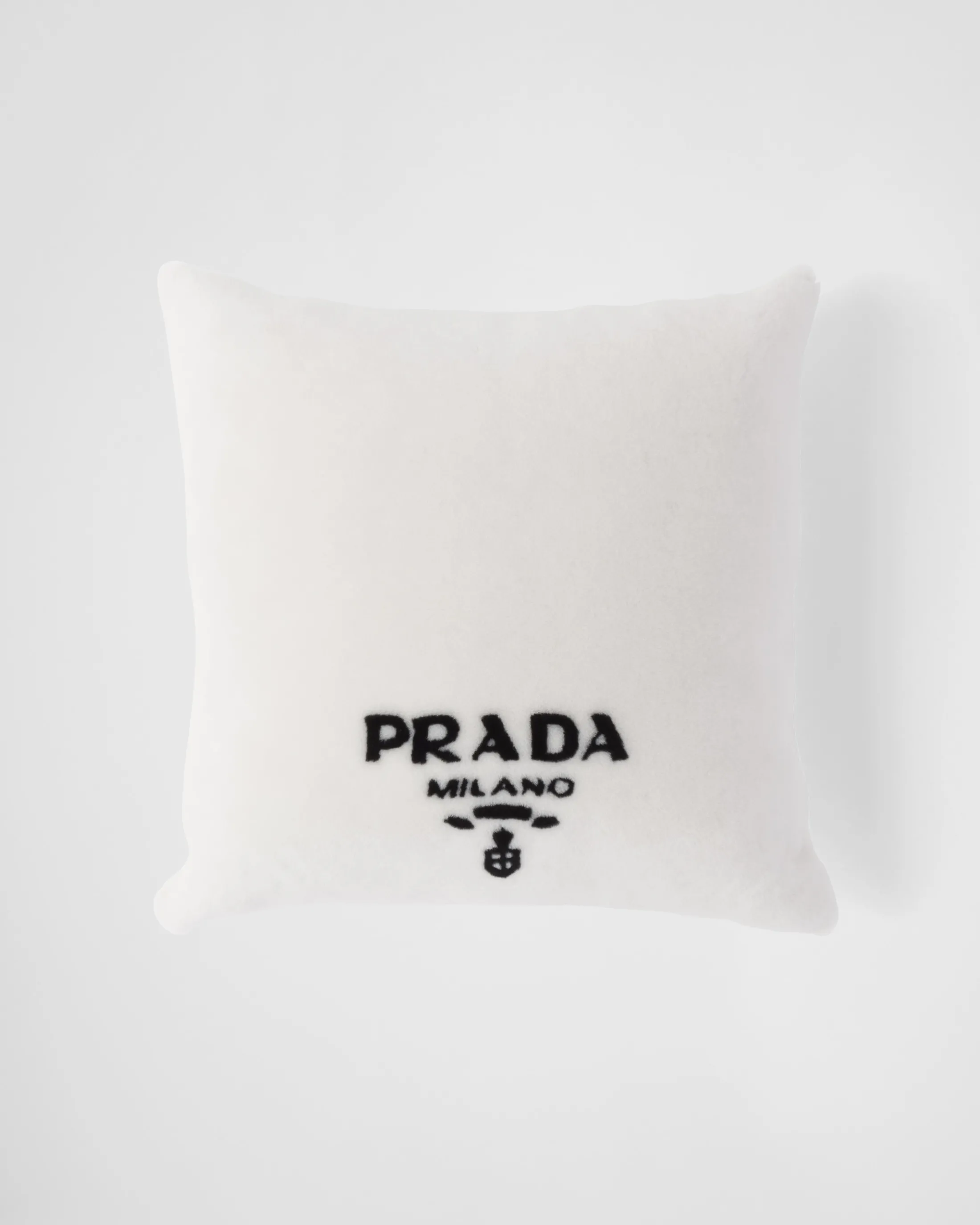 Prada Sheepskin pillow White/black Clearance