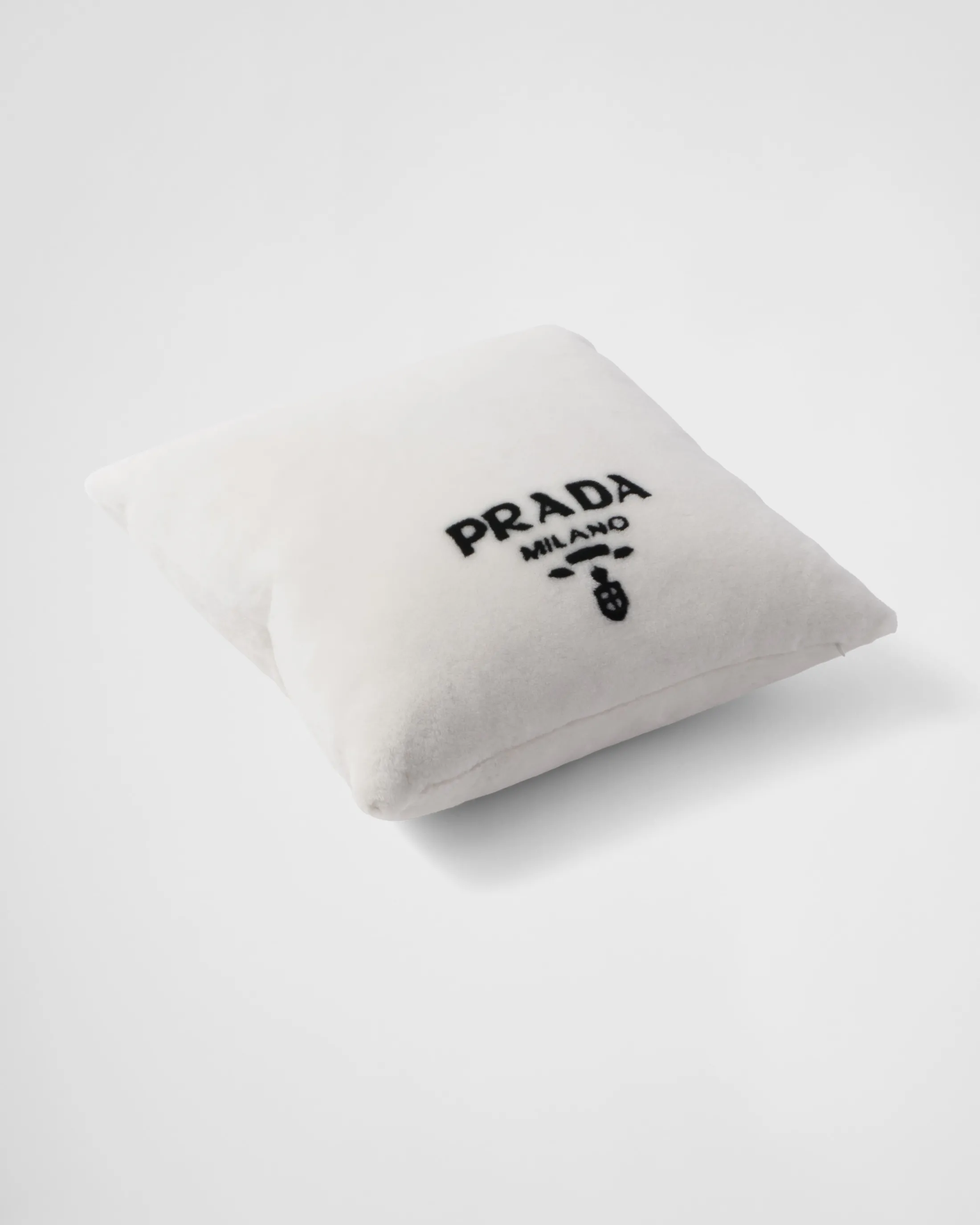 Prada Sheepskin pillow White/black Clearance