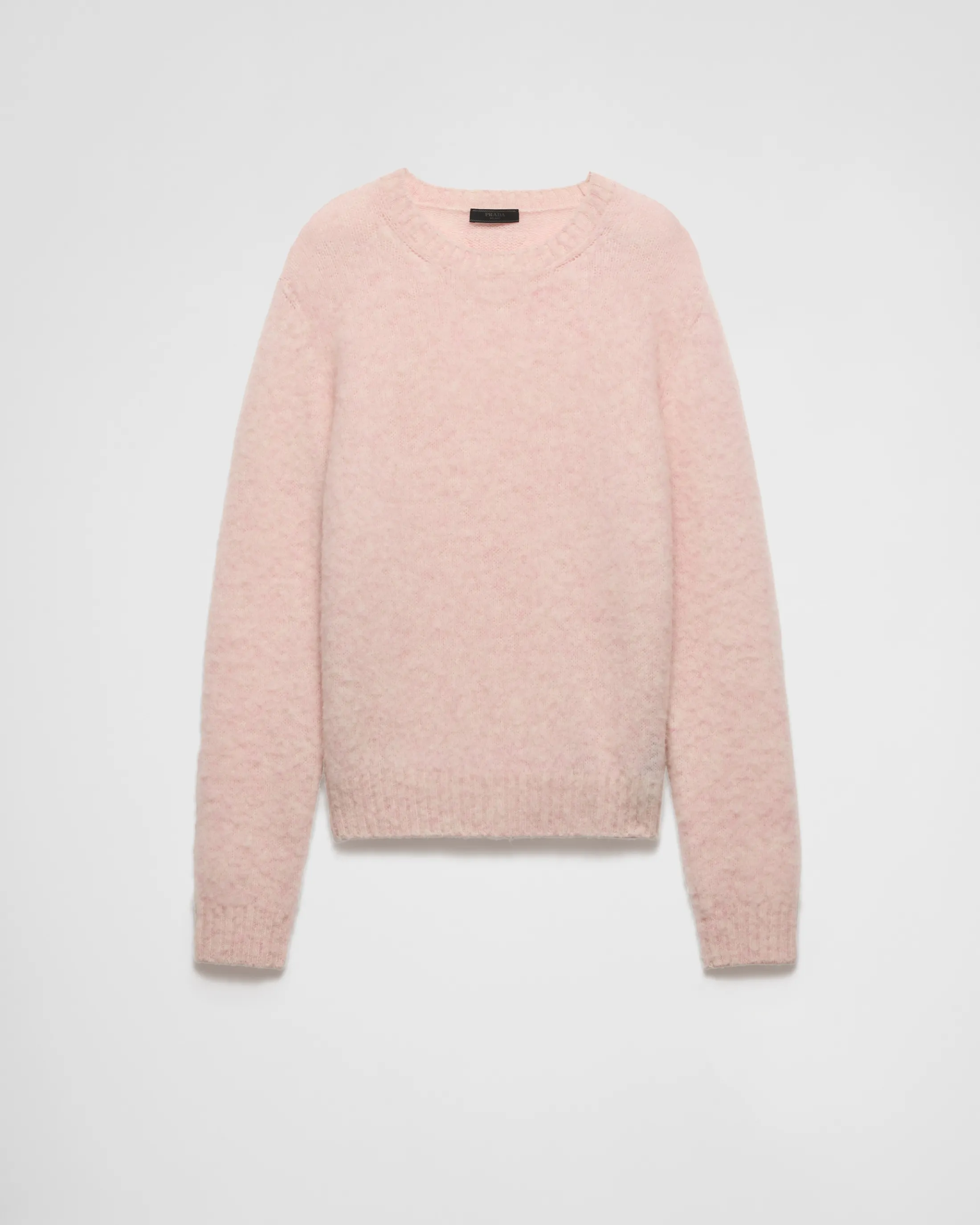 Prada Shetland wool crew-neck sweater Alabasterpink Cheap