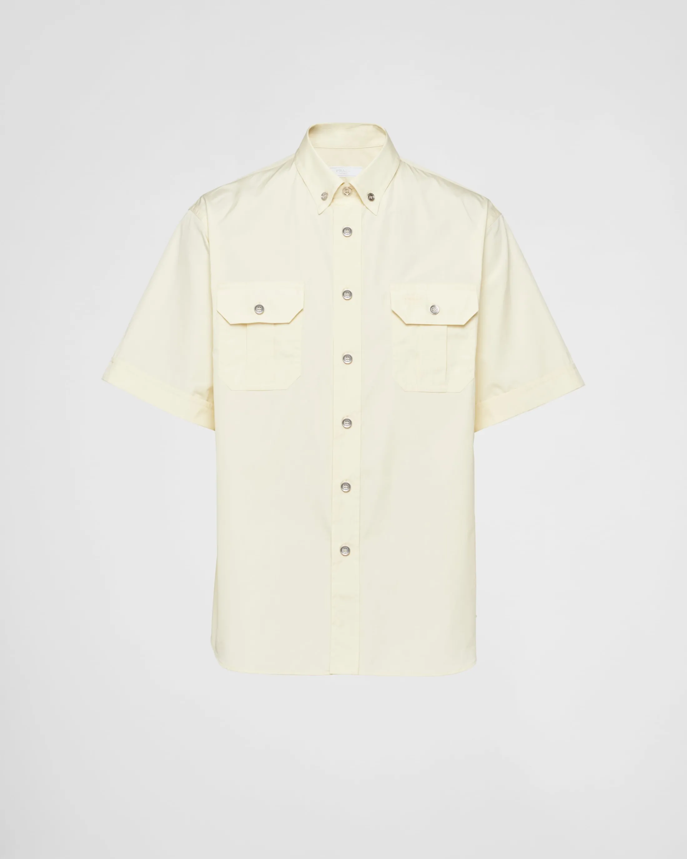 Prada Short-sleeved cotton shirt Vanilla Best