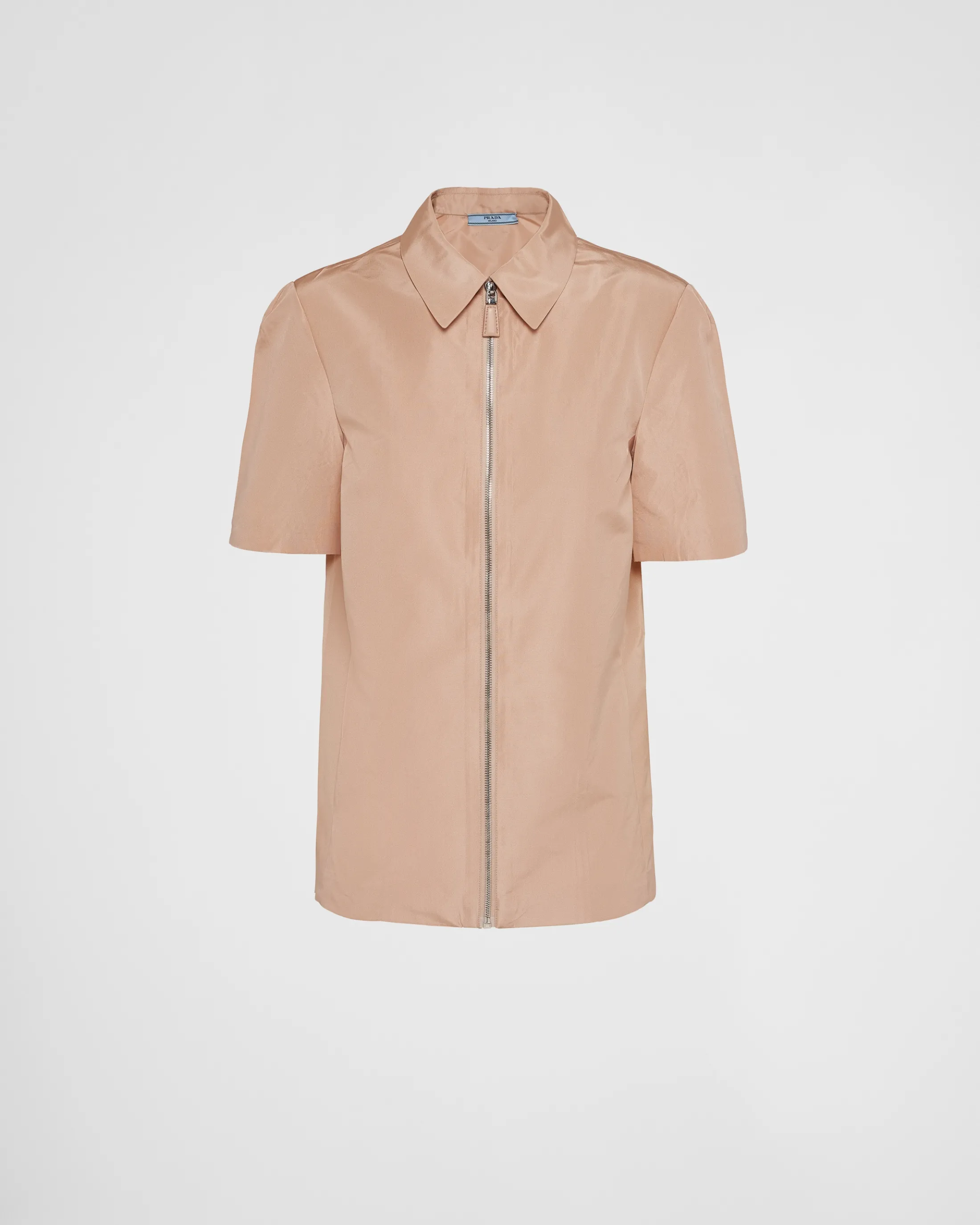 Prada Short-sleeved faille shirt Powderpink Discount