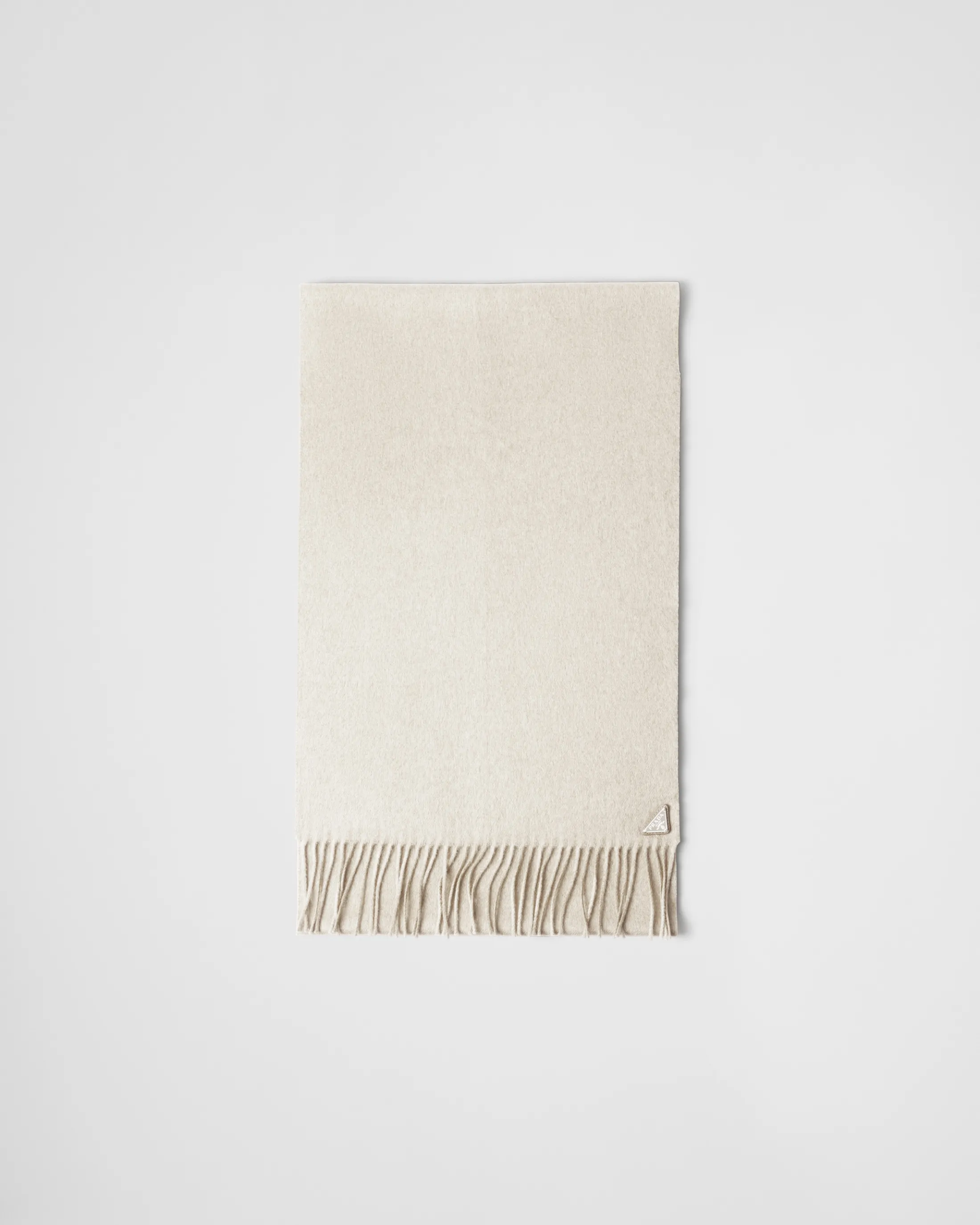 Prada Silk and cashmere scarf Chalkwhite Best Sale