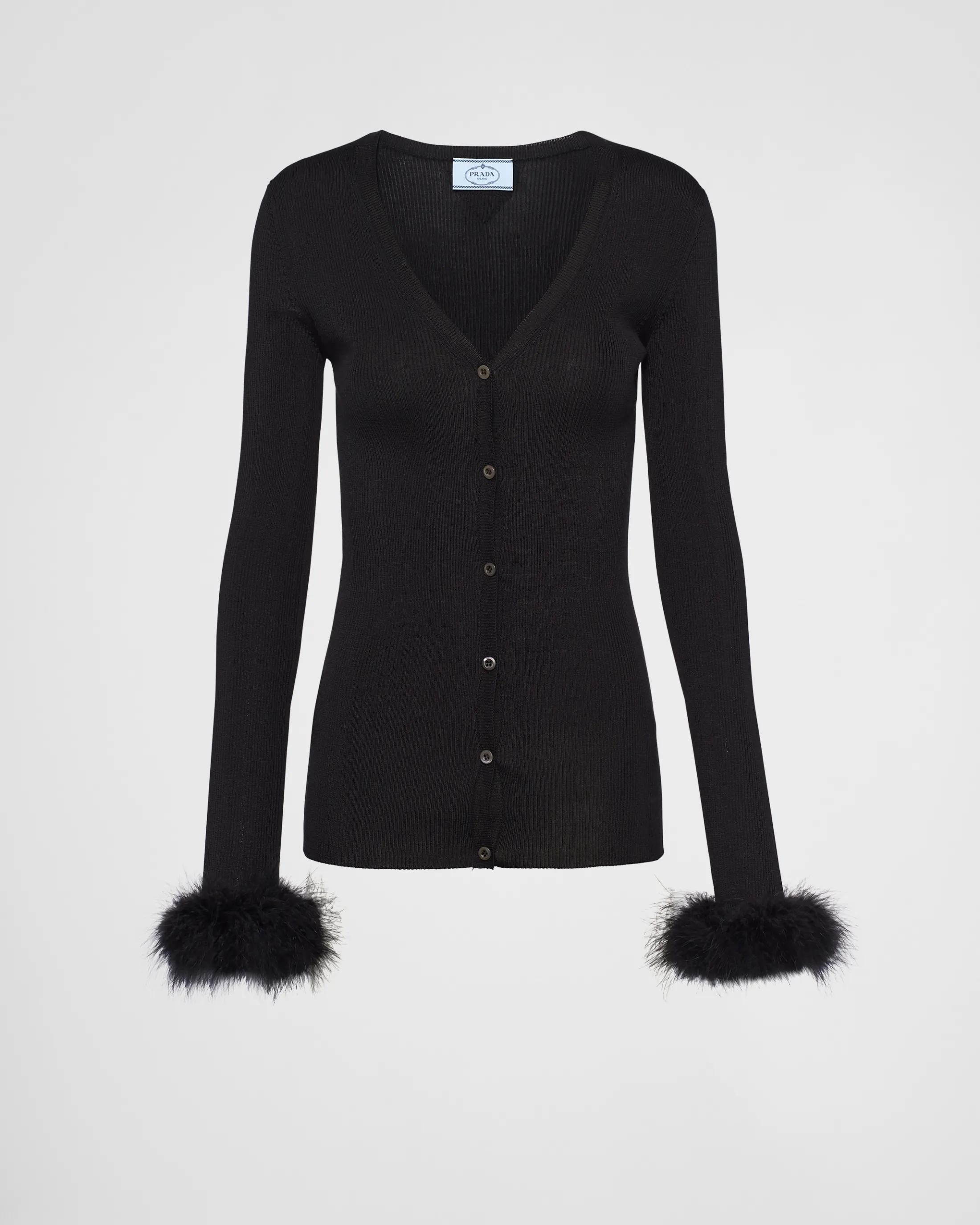 Prada Silk cardigan Black Best